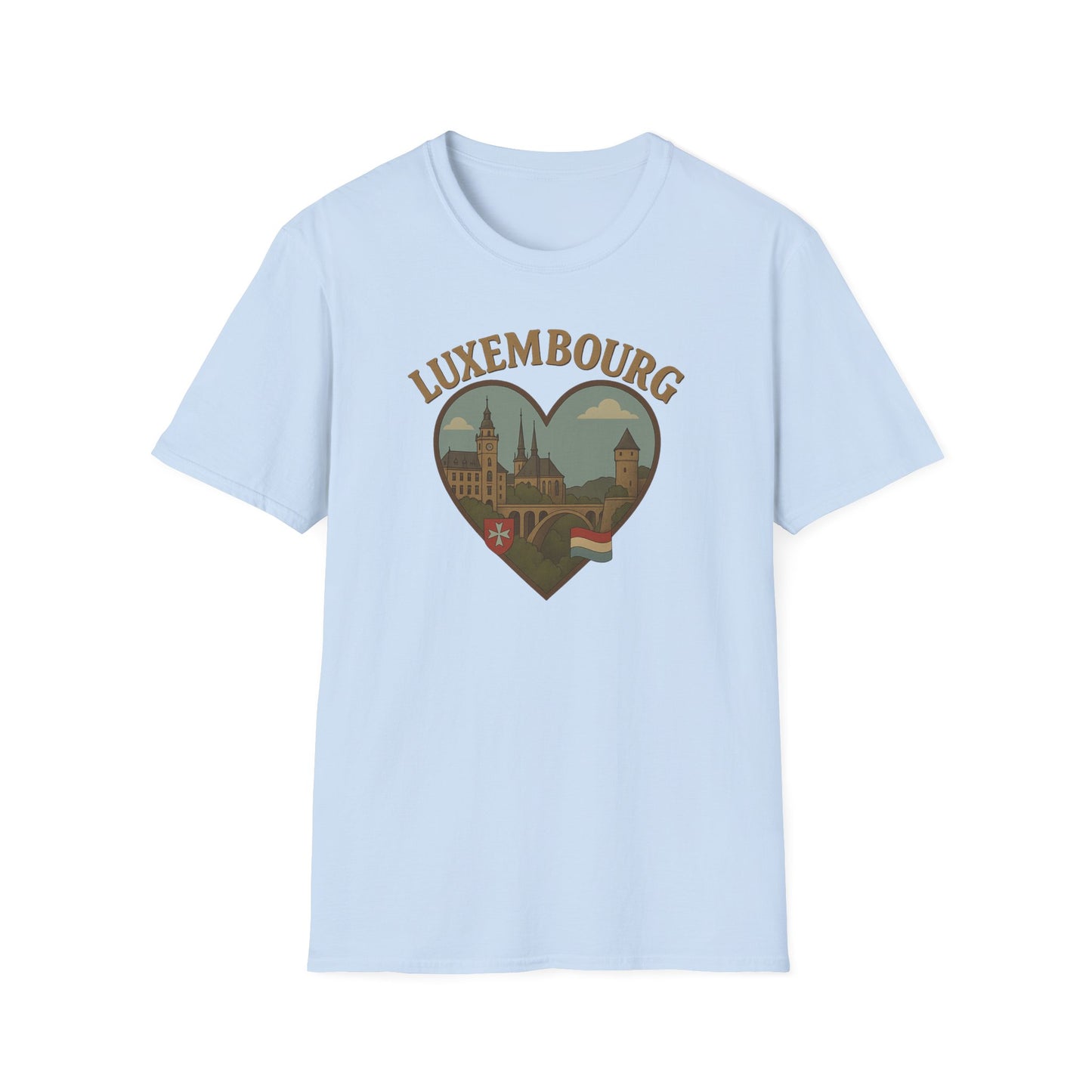 Unleash Your Inner Traveler with This Luxembourg Heartbeat Shirt!