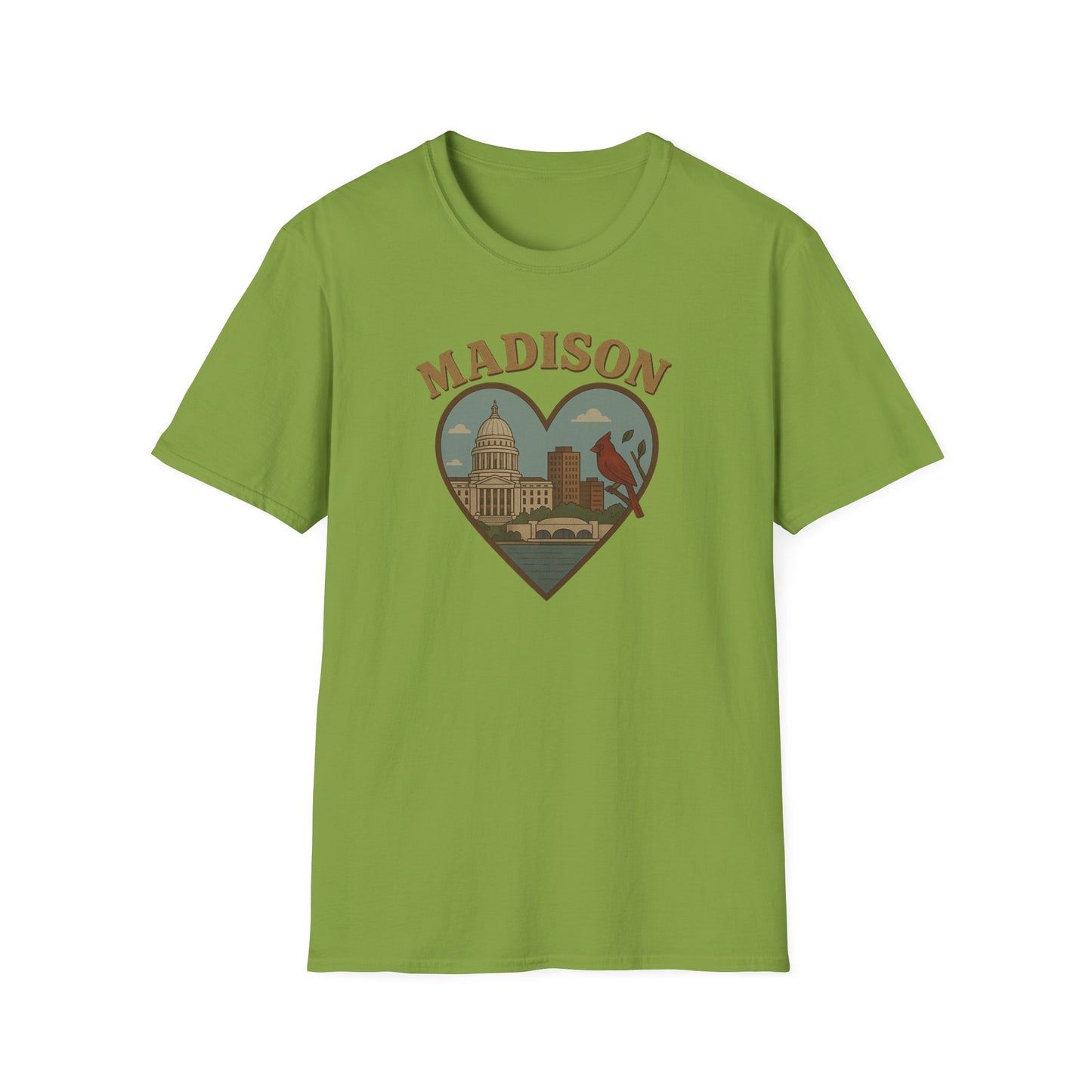 Fall in Love with Madison's Irreverent Heart and Cardinal T-Shirt