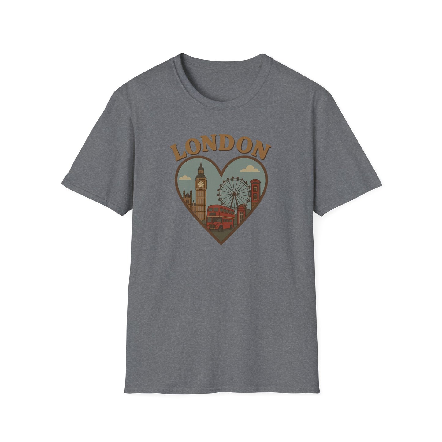 Celebrate Your Love for London with This Quirky Gildan 64000 Soft T-Shirt
