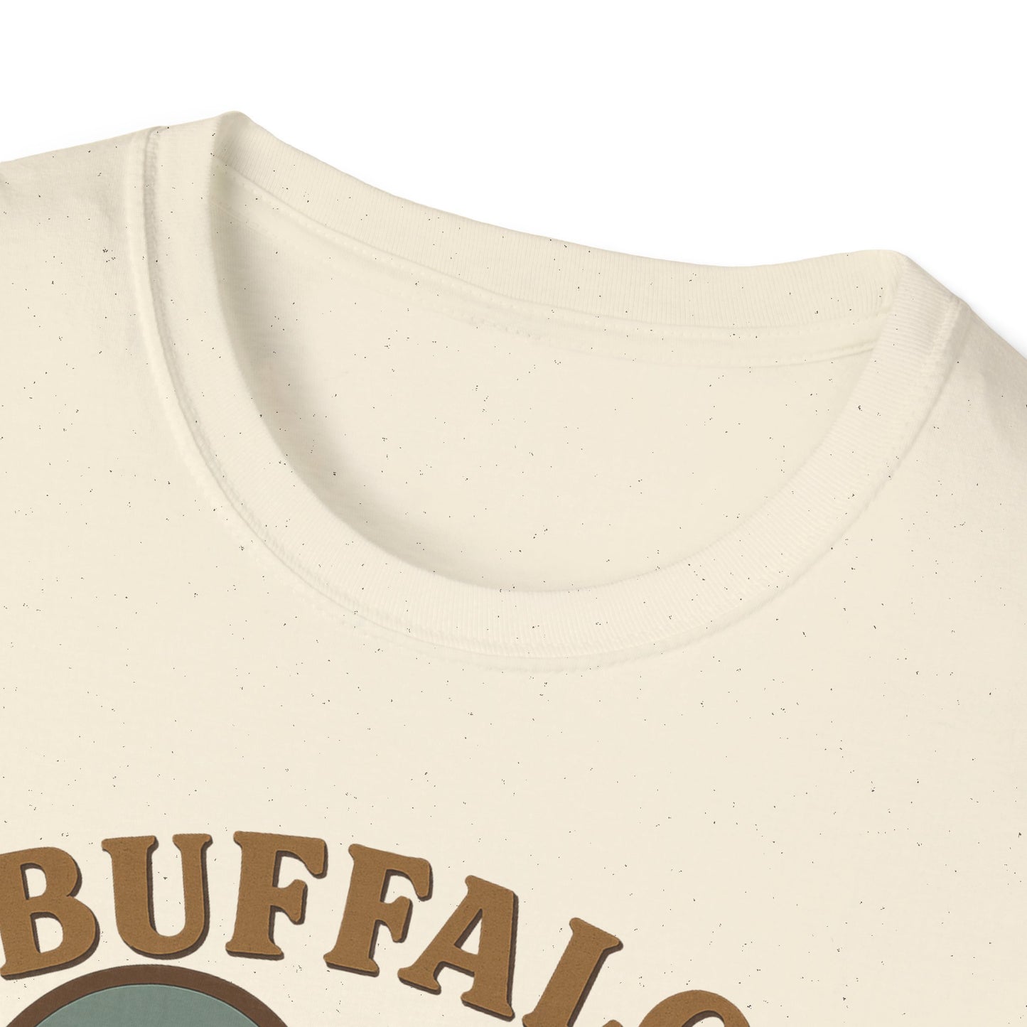 Buffalo Lovers Unite: Embrace City Skyline & Roaming Bison on a Soft Unisex Tee