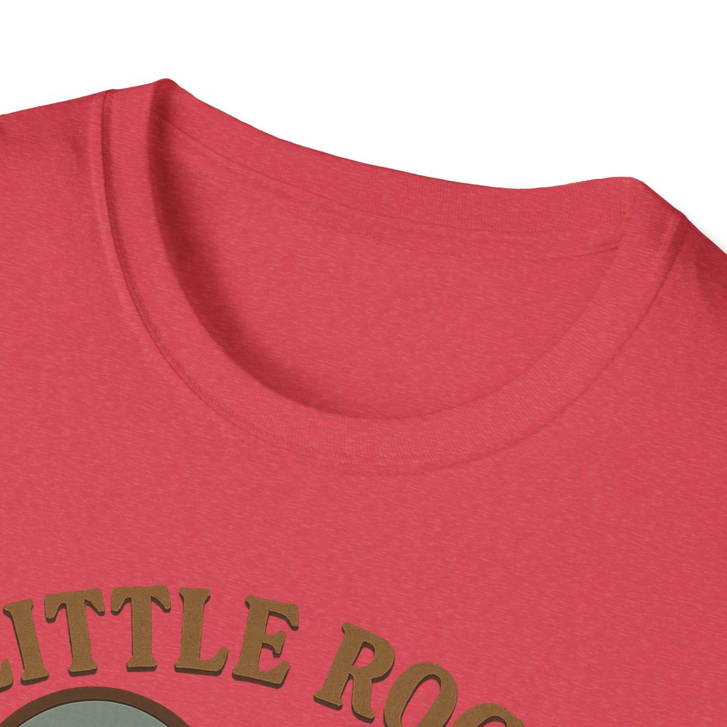 Little Rock Love Affair Graphic Tee - Embrace Arkansas Cityscape in Heart-Shaped Delight