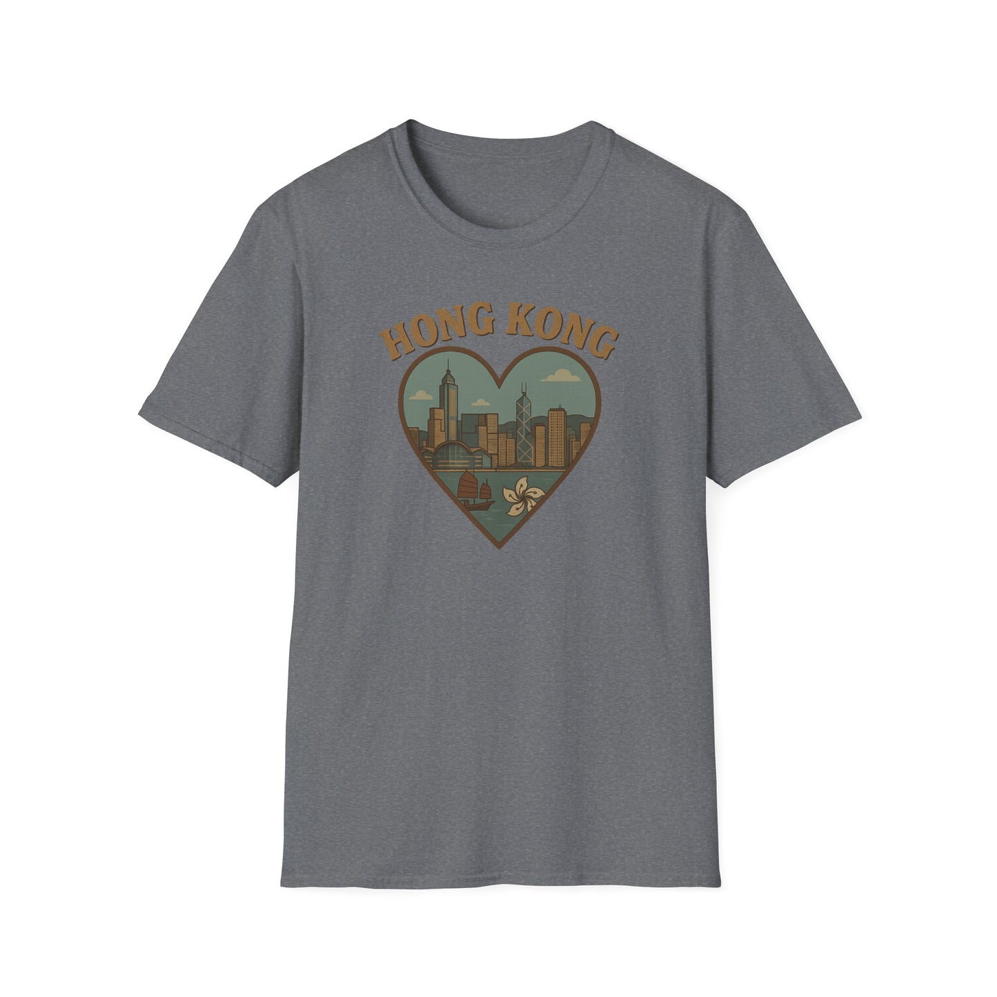Rock the Heart of Asia with Our Vintage Hong Kong Skyline T-Shirt