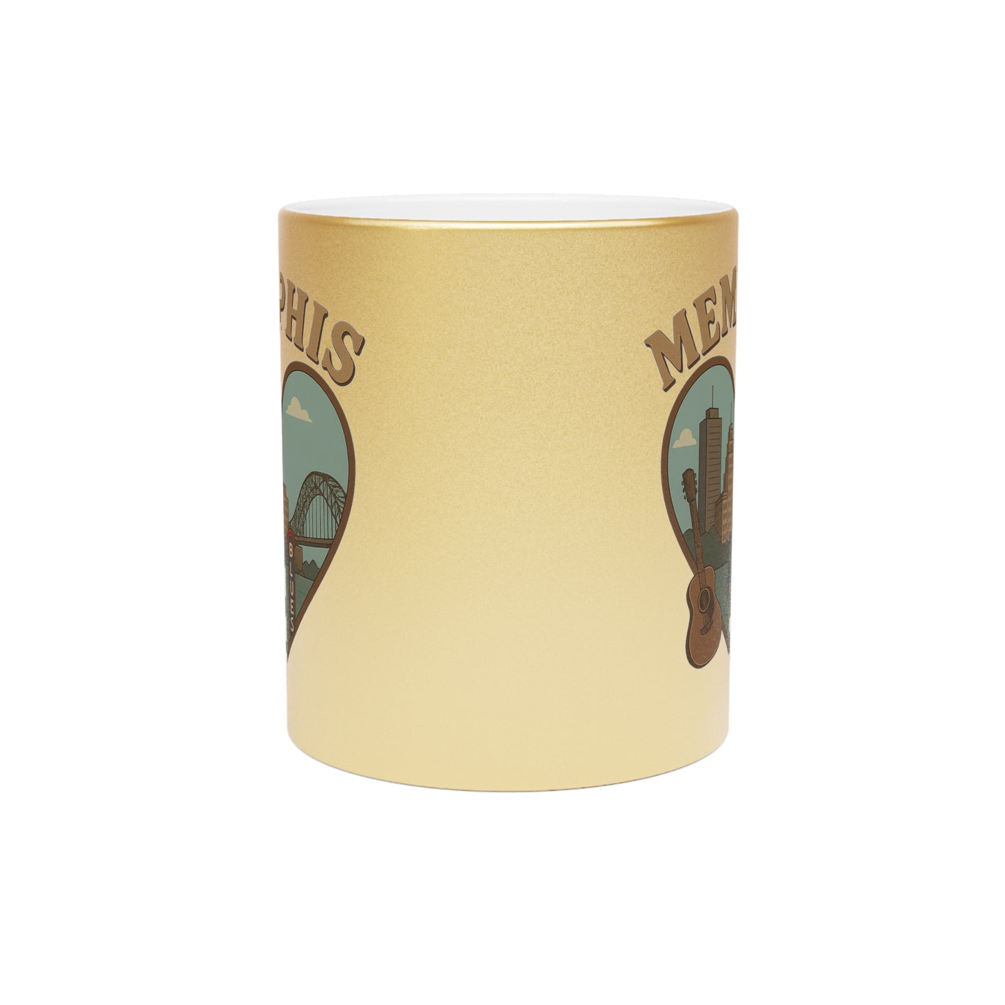 Sip with Soul - Metallic Memphis Mug Radiates Silver & Gold Glamour