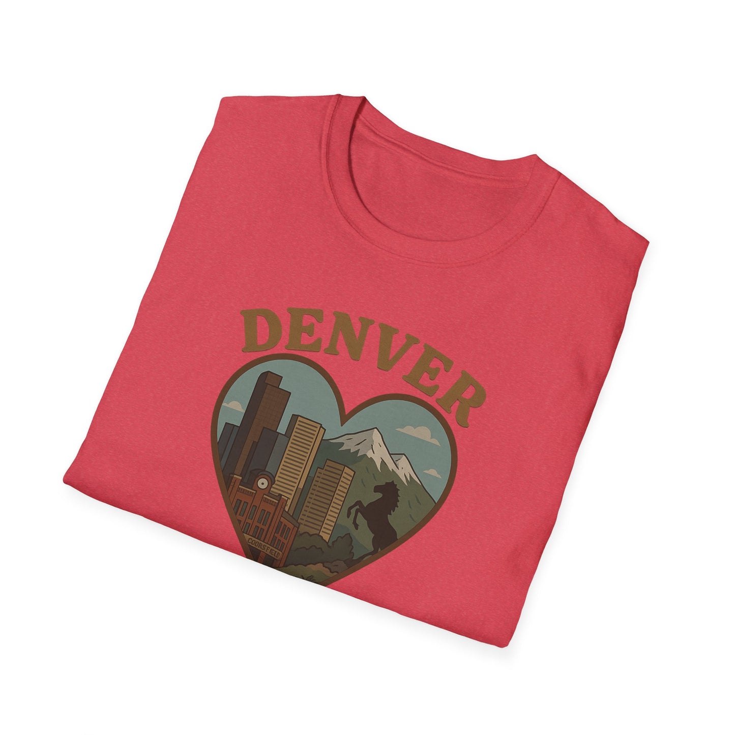 Capture the Heart of Denver with Our Iconic Skyline and Mountain Tee