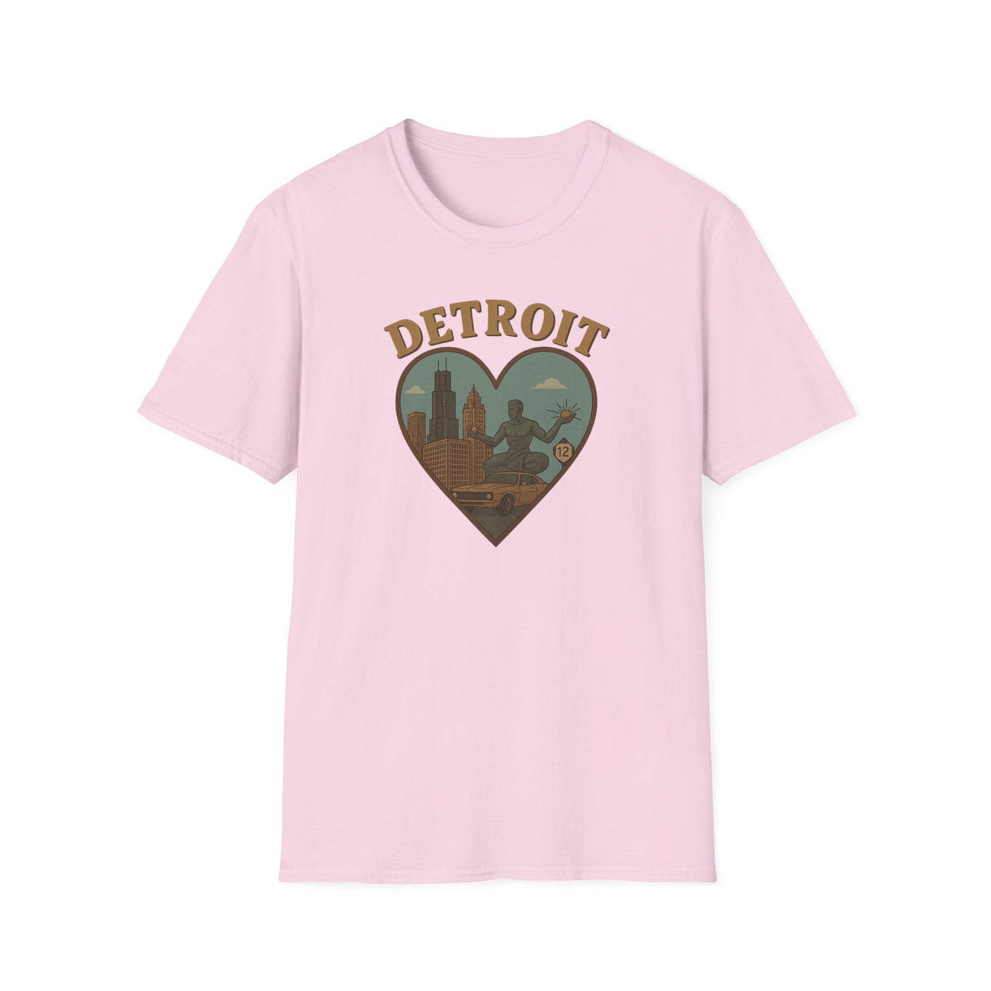 Embrace the Spirit of Detroit in Heart-Shaped Comfort, Limited Edition Tee