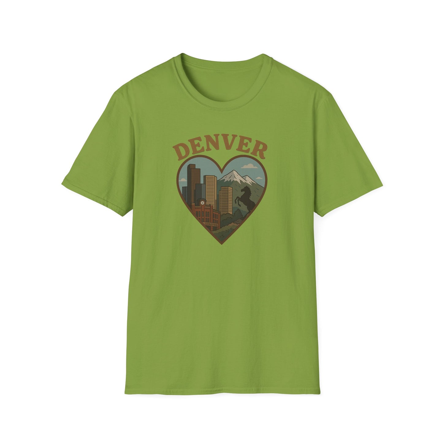 Capture the Heart of Denver with Our Iconic Skyline and Mountain Tee