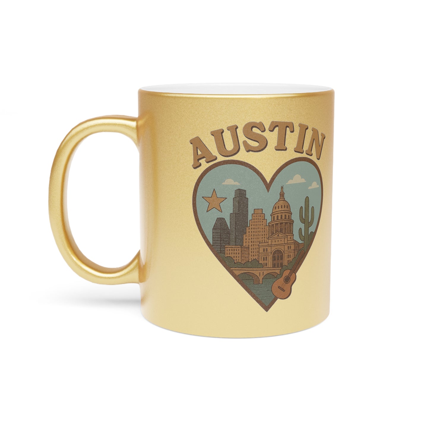 Sip Style with the Austin Metallic Mug in Shimmering Silver and Gold