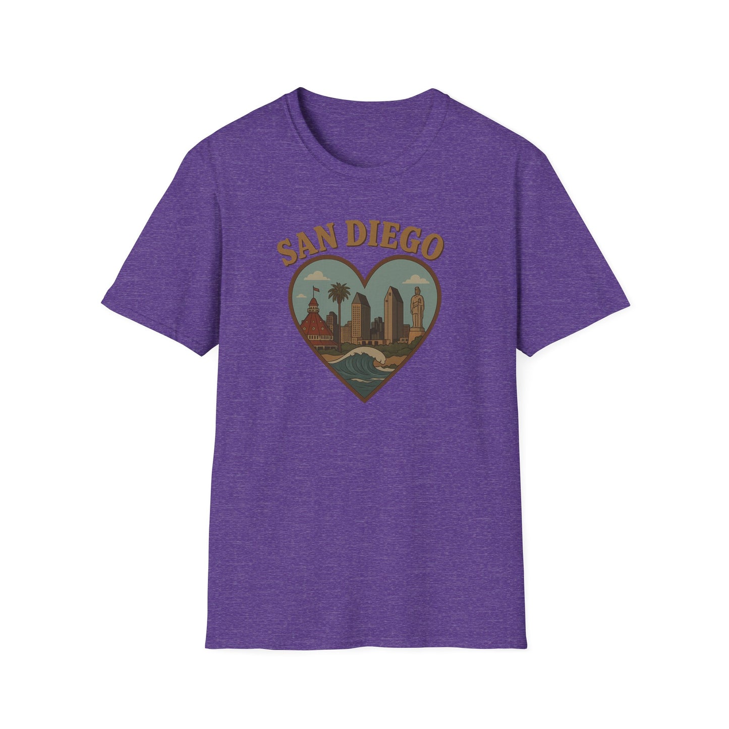 Fall in Love with San Diego Vibes: Unisex Gildan Soft Tee