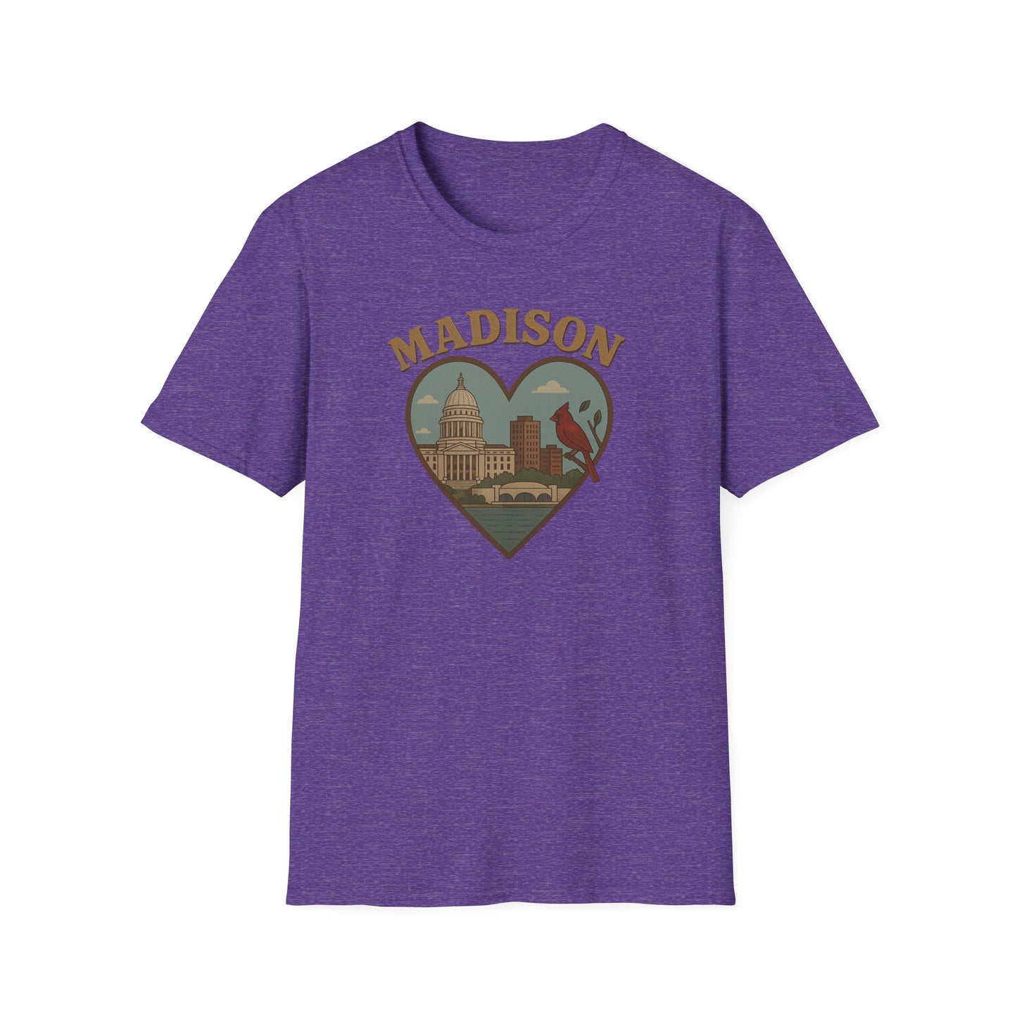 Fall in Love with Madison's Irreverent Heart and Cardinal T-Shirt