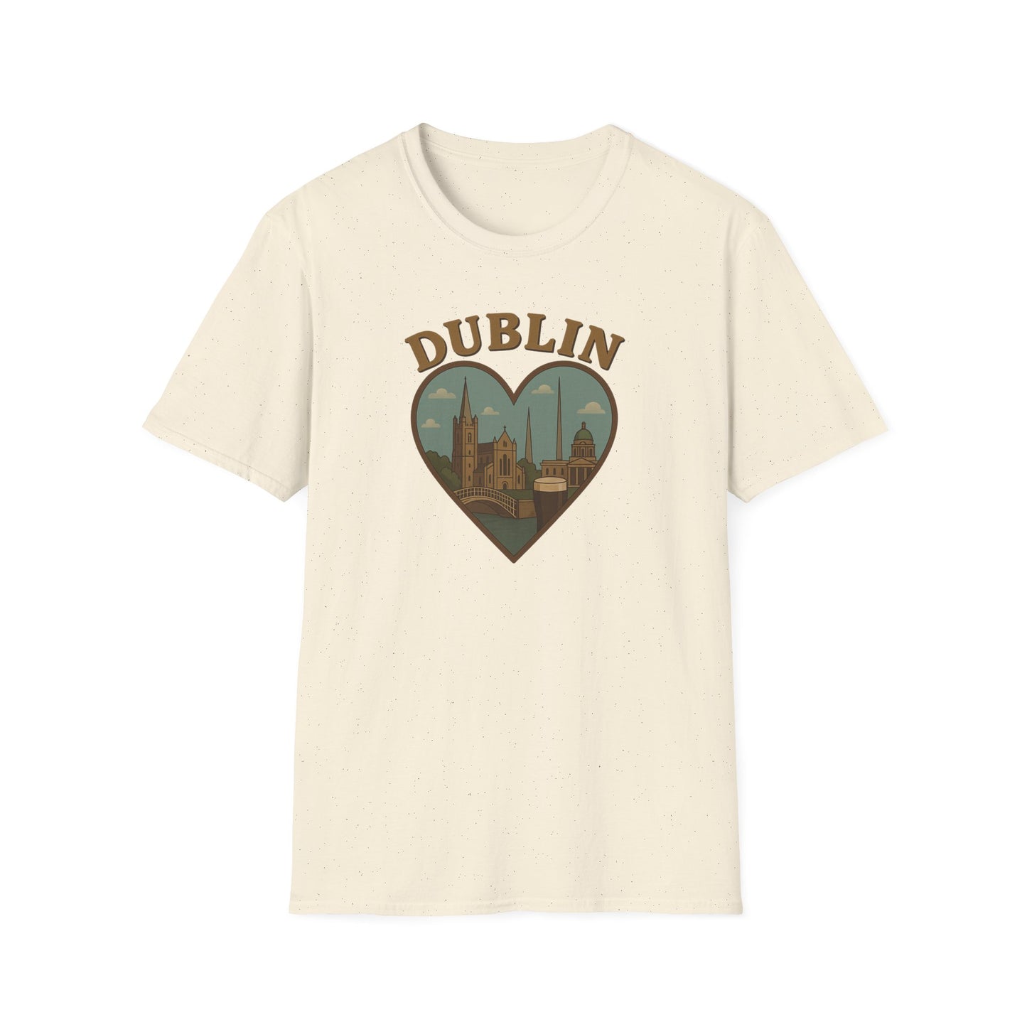 Cozy Dublin Heartbeat Shirt: Unisex Tee Celebrating Emerald Isle's Charm