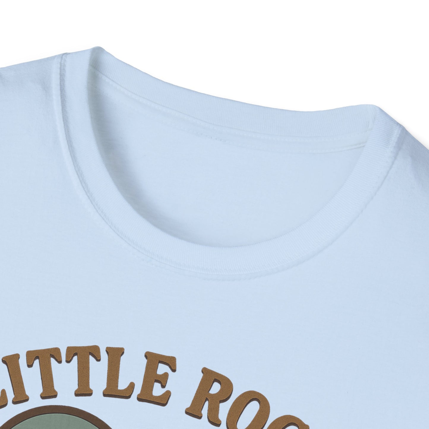 Little Rock Love Affair Graphic Tee - Embrace Arkansas Cityscape in Heart-Shaped Delight