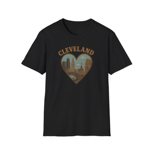 Cleveland Love Affair Shirt - Unisex Skyline Tee for Bold City Enthusiasts