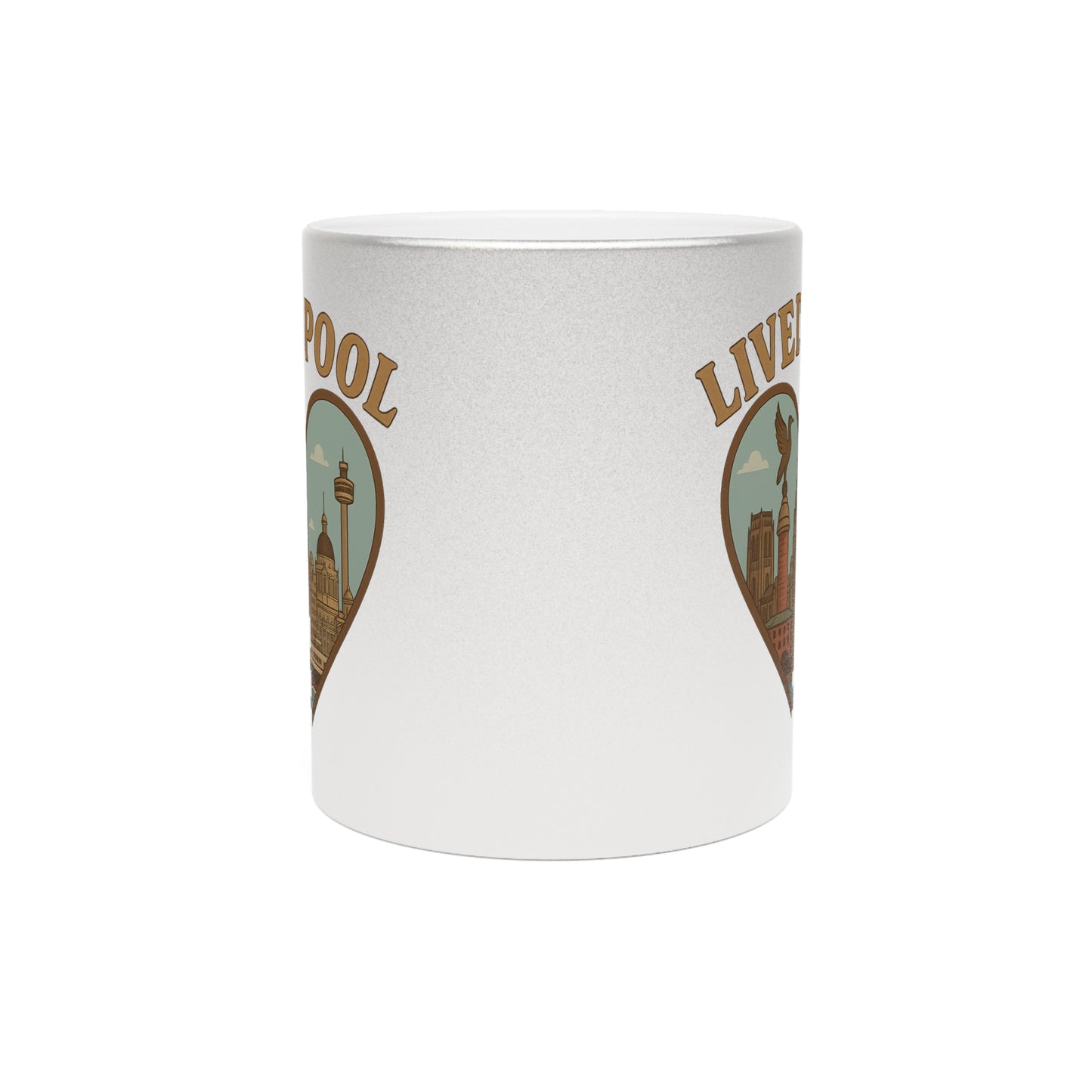 Gleaming Liverpool Adventure Mug: Metallic Wonder for Eternal Tea Bliss