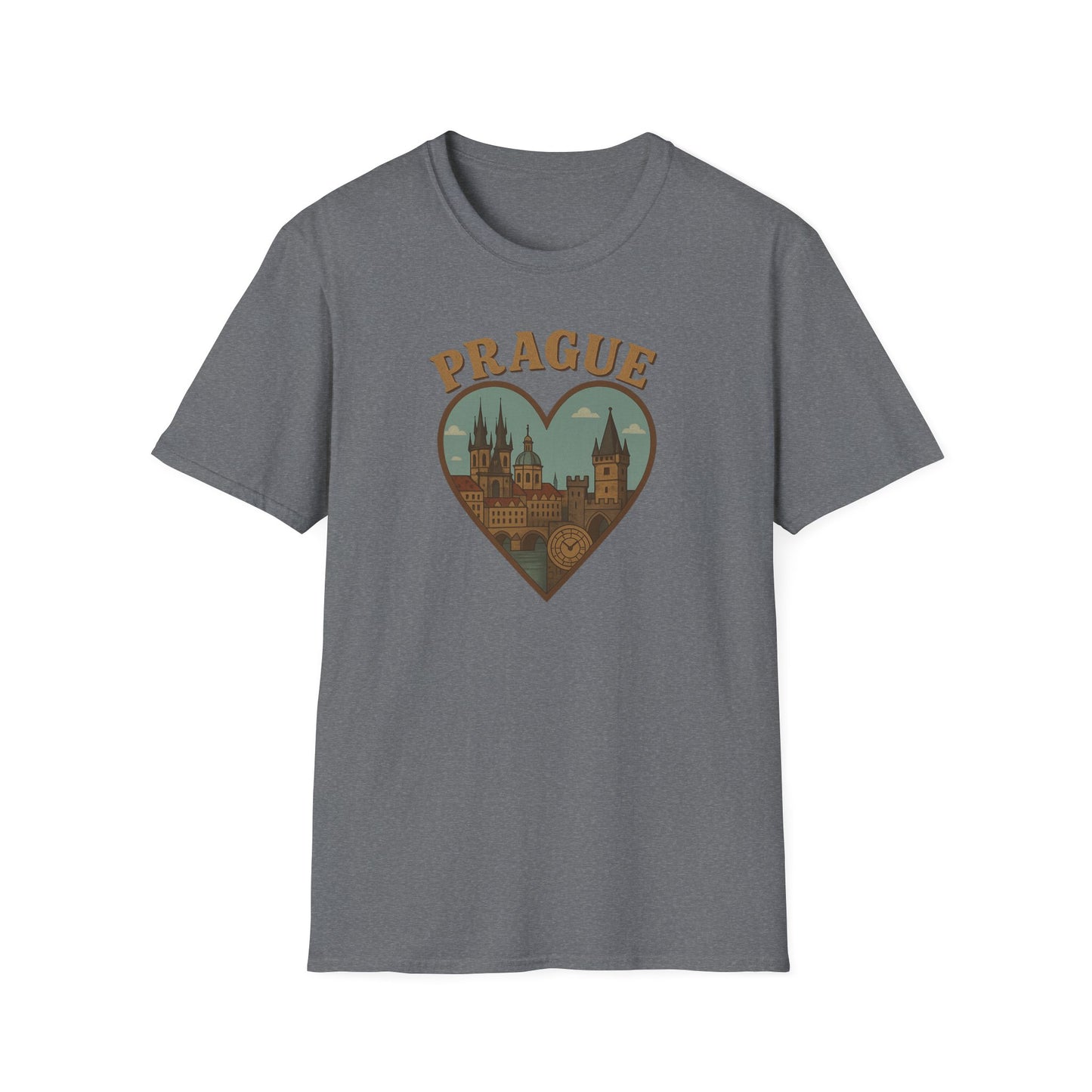 Unisex Shirt With Heartwarming Architecture of Enchanting Prague
