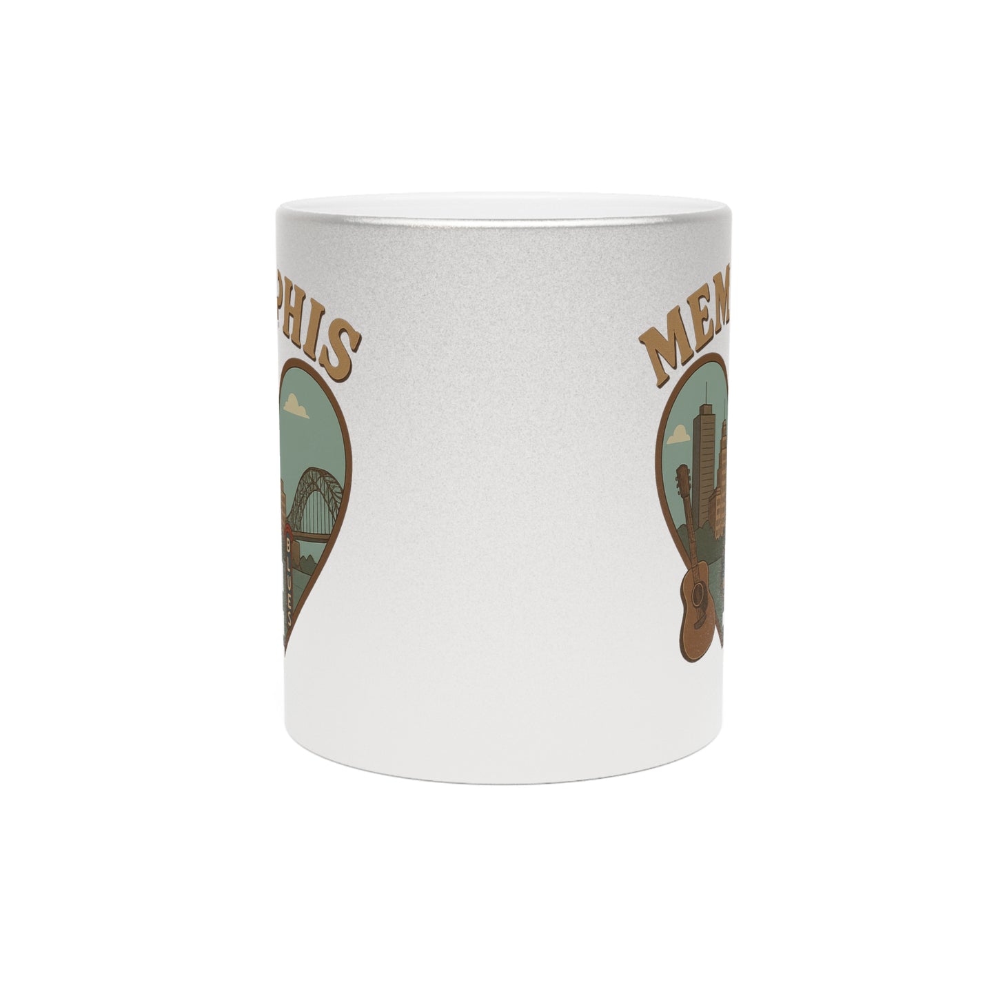 Sip with Soul - Metallic Memphis Mug Radiates Silver & Gold Glamour