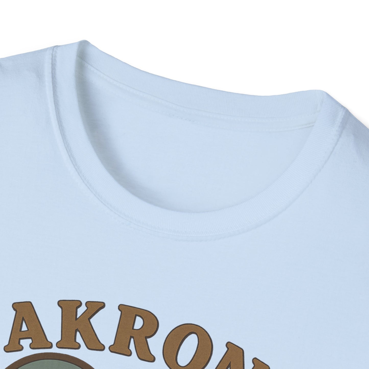 Unisex 'Love Akron' Rubber City Skyline T-Shirt for Vintage Nostalgia Vibes