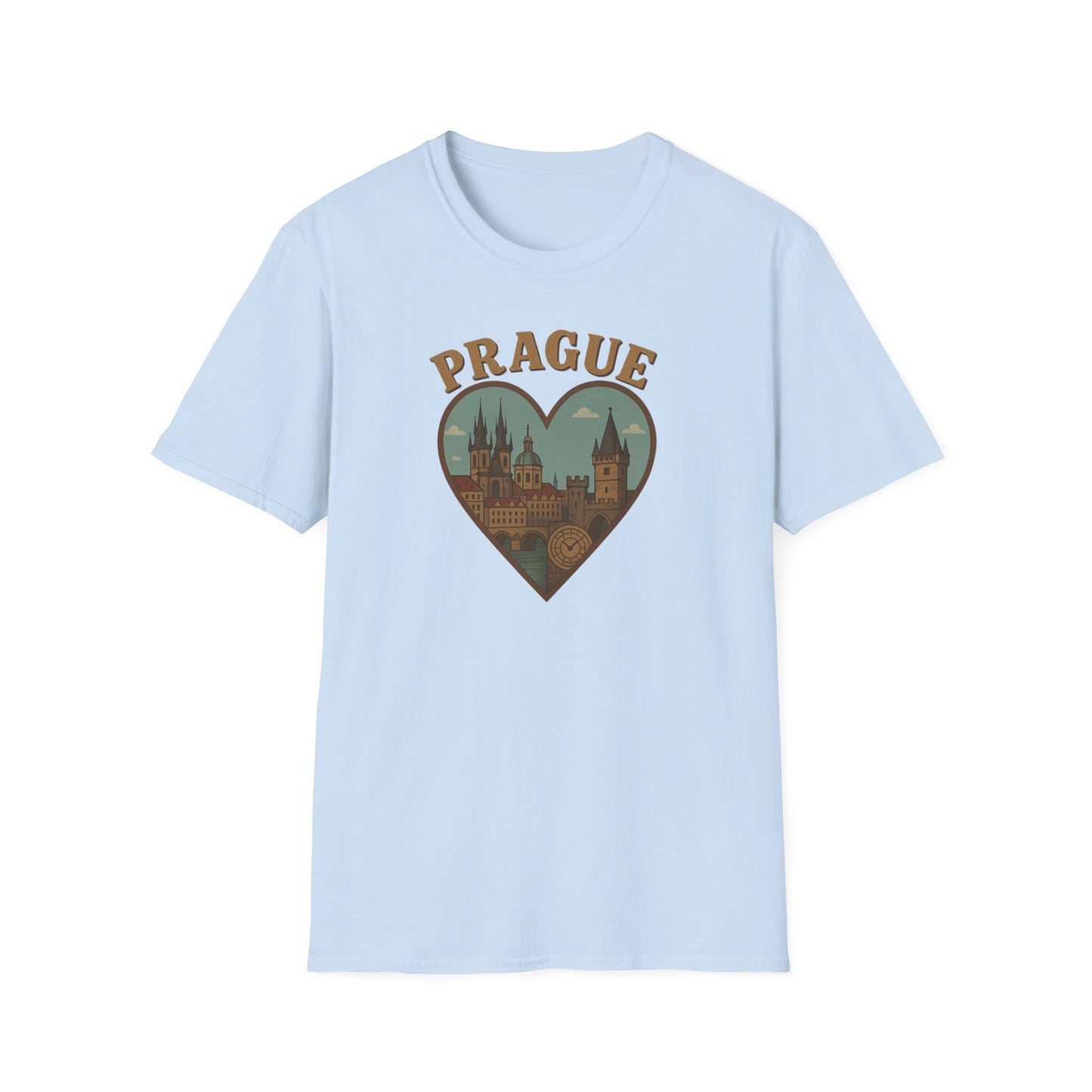 Unisex Shirt With Heartwarming Architecture of Enchanting Prague