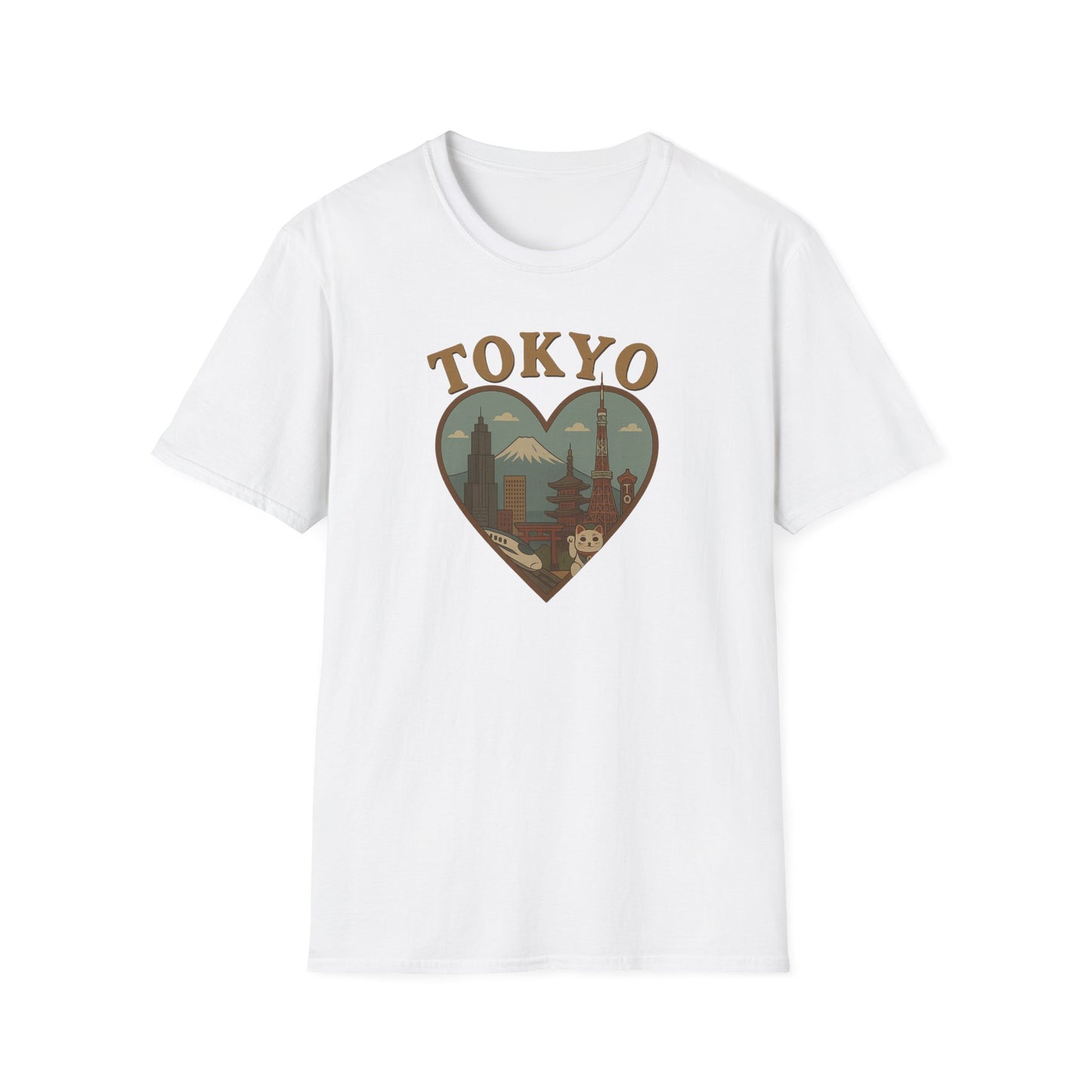 Fall in Love with Tokyo's Iconic Skyline on a Heartful T-Shirt Adventure!