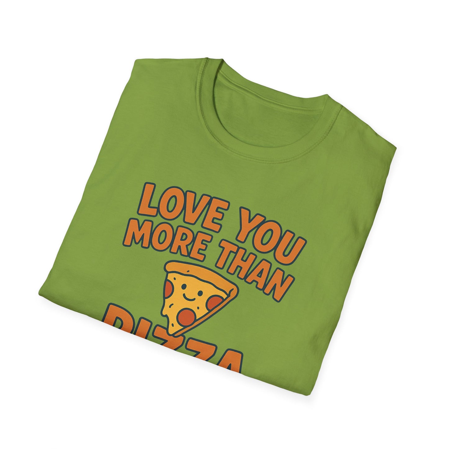 Pizza Love Proclamation: Cheesy Typography Design, Cartoon Food Humor Graphic