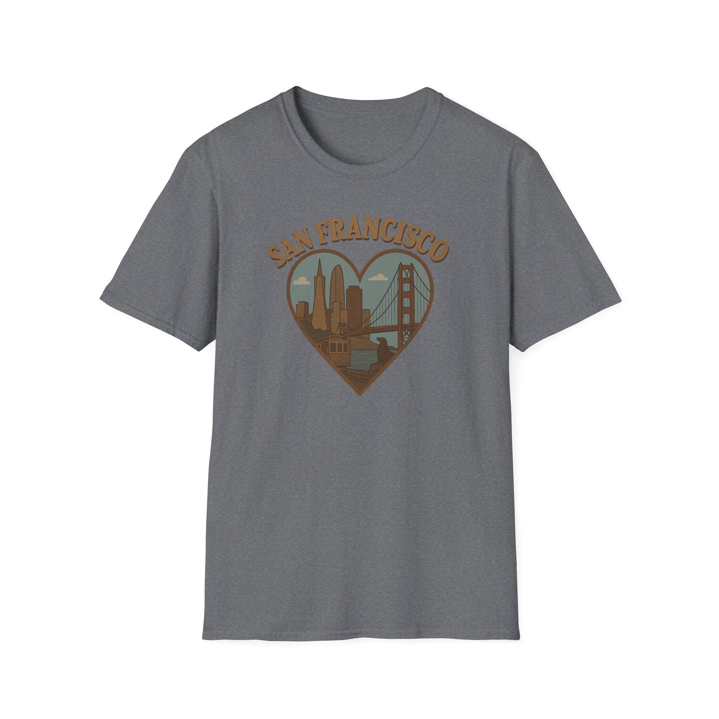 Heart of San Francisco: Vintage Skyline T-Shirt