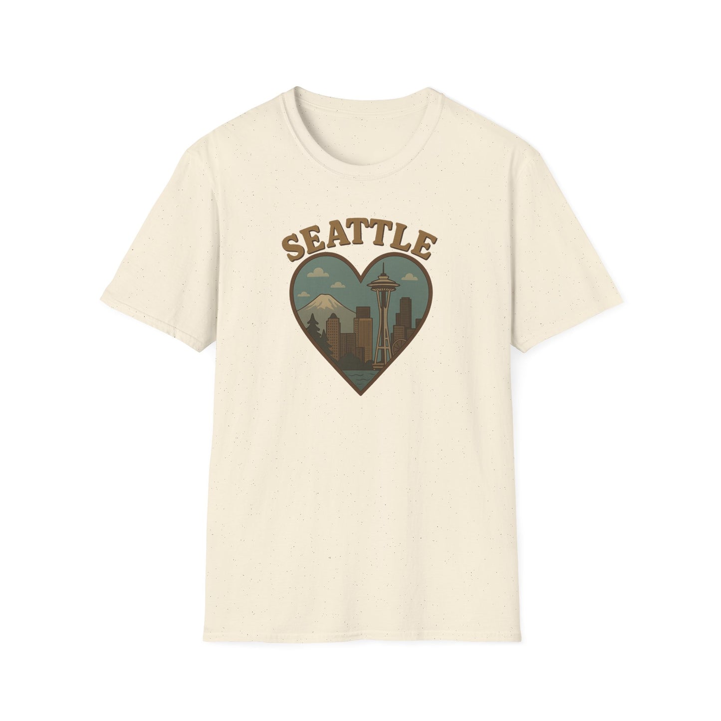 Feel the Seattle Love with This Quirky Space Needle Heartbeat Tee for Adventurous Souls