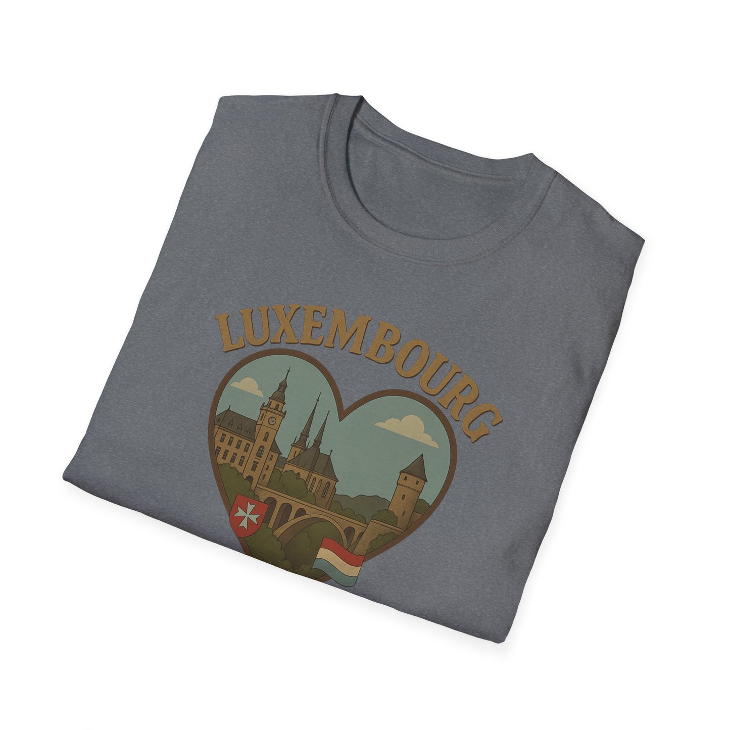 Unleash Your Inner Traveler with This Luxembourg Heartbeat Shirt!
