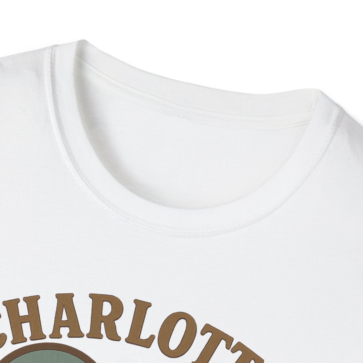 Fall in Love with Charlotte Unisex T-Shirt - Heartfelt City Skyline Style!
