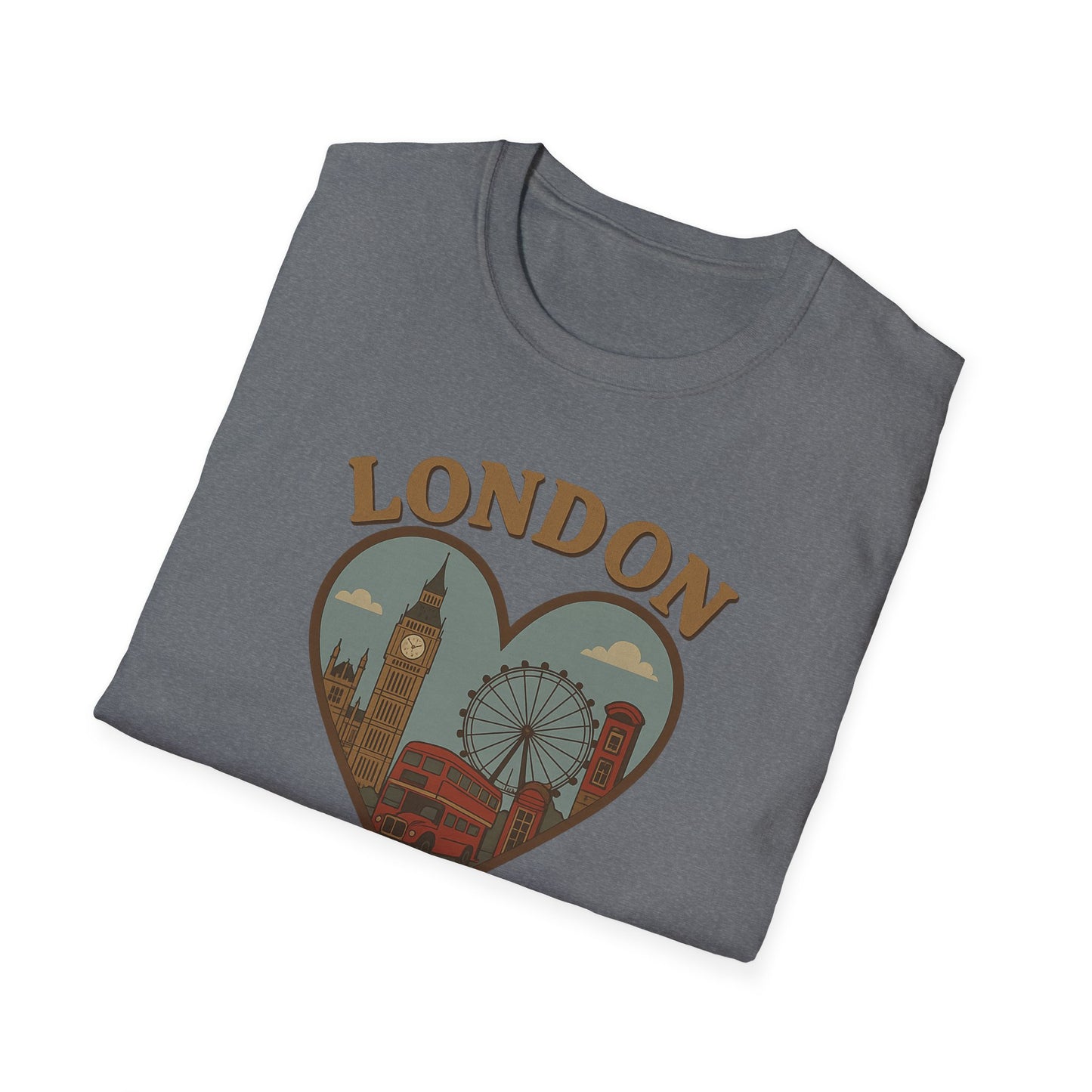 Celebrate Your Love for London with This Quirky Gildan 64000 Soft T-Shirt