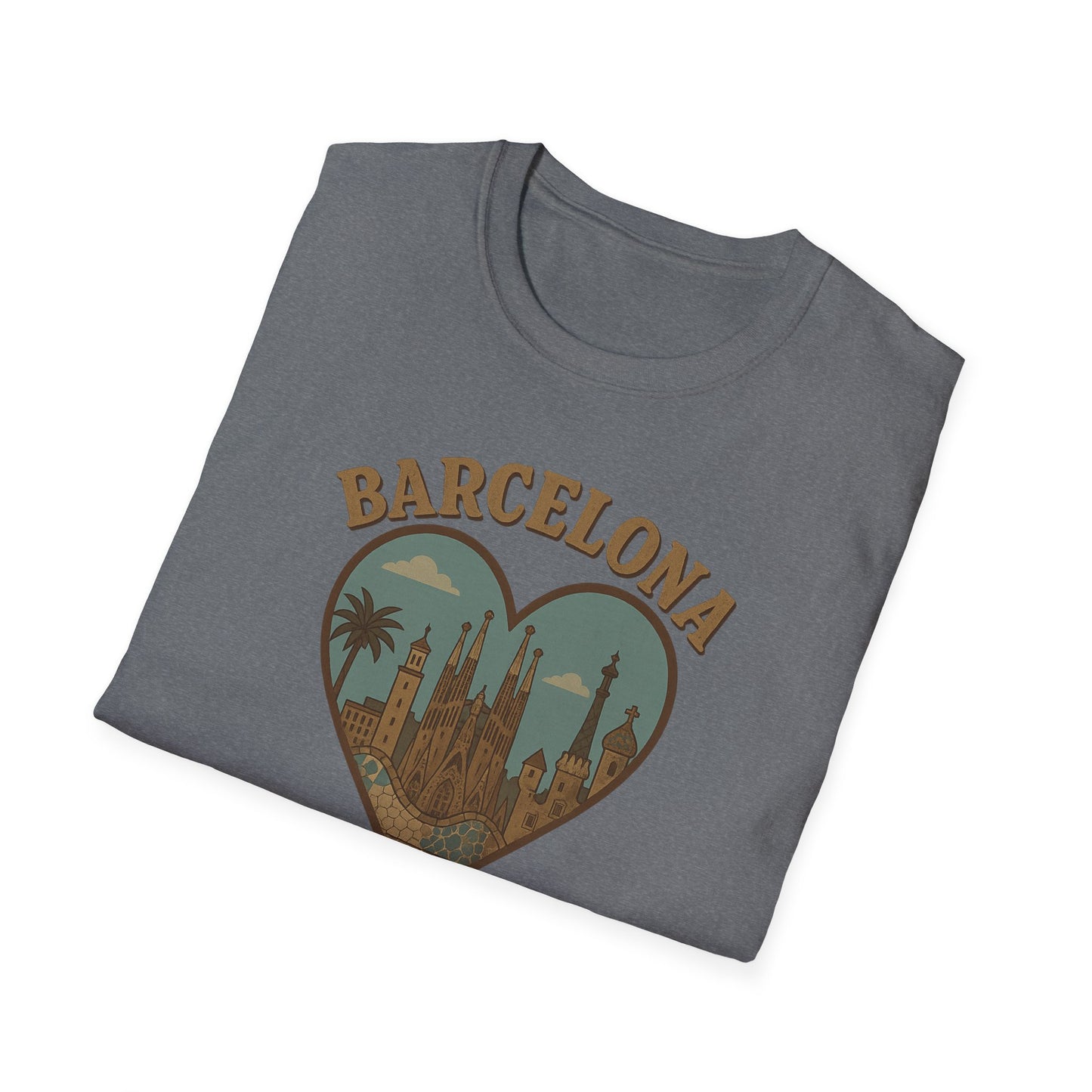 Embrace Barcelona's Cathedral Dreamscape in this Unisex Soft Gildan Tee