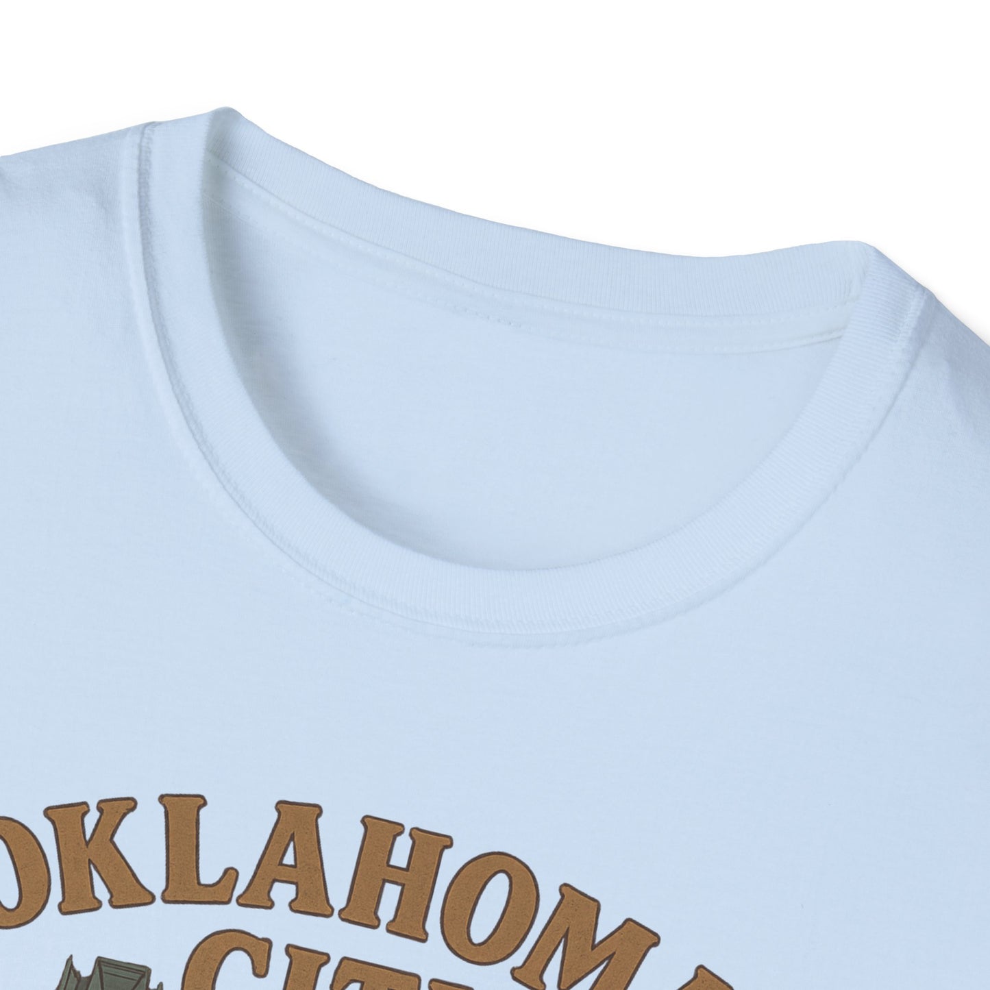Fall Head Over Heels for Oklahoma City with This Soft Unisex Skyline Tee