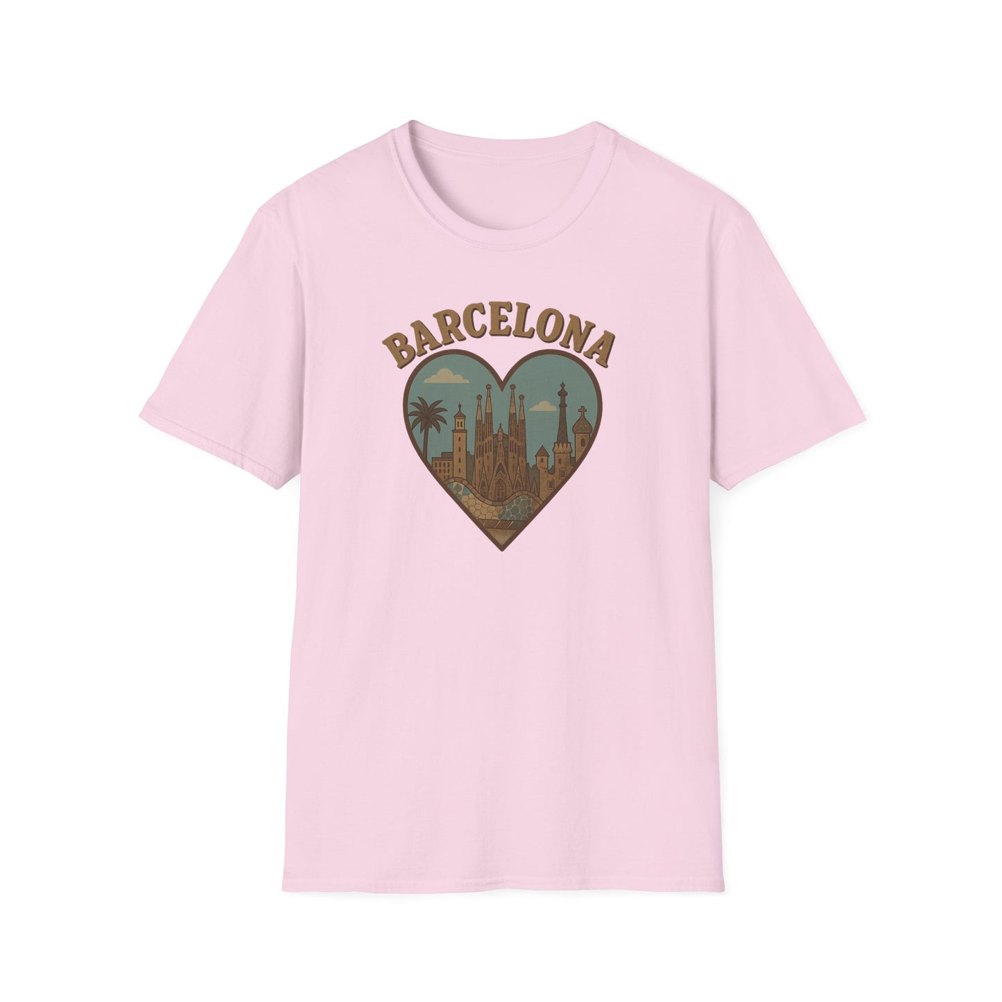 Embrace Barcelona's Cathedral Dreamscape in this Unisex Soft Gildan Tee