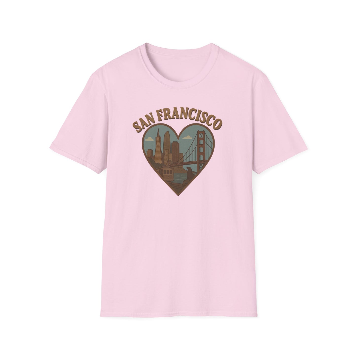 Heart of San Francisco: Vintage Skyline T-Shirt