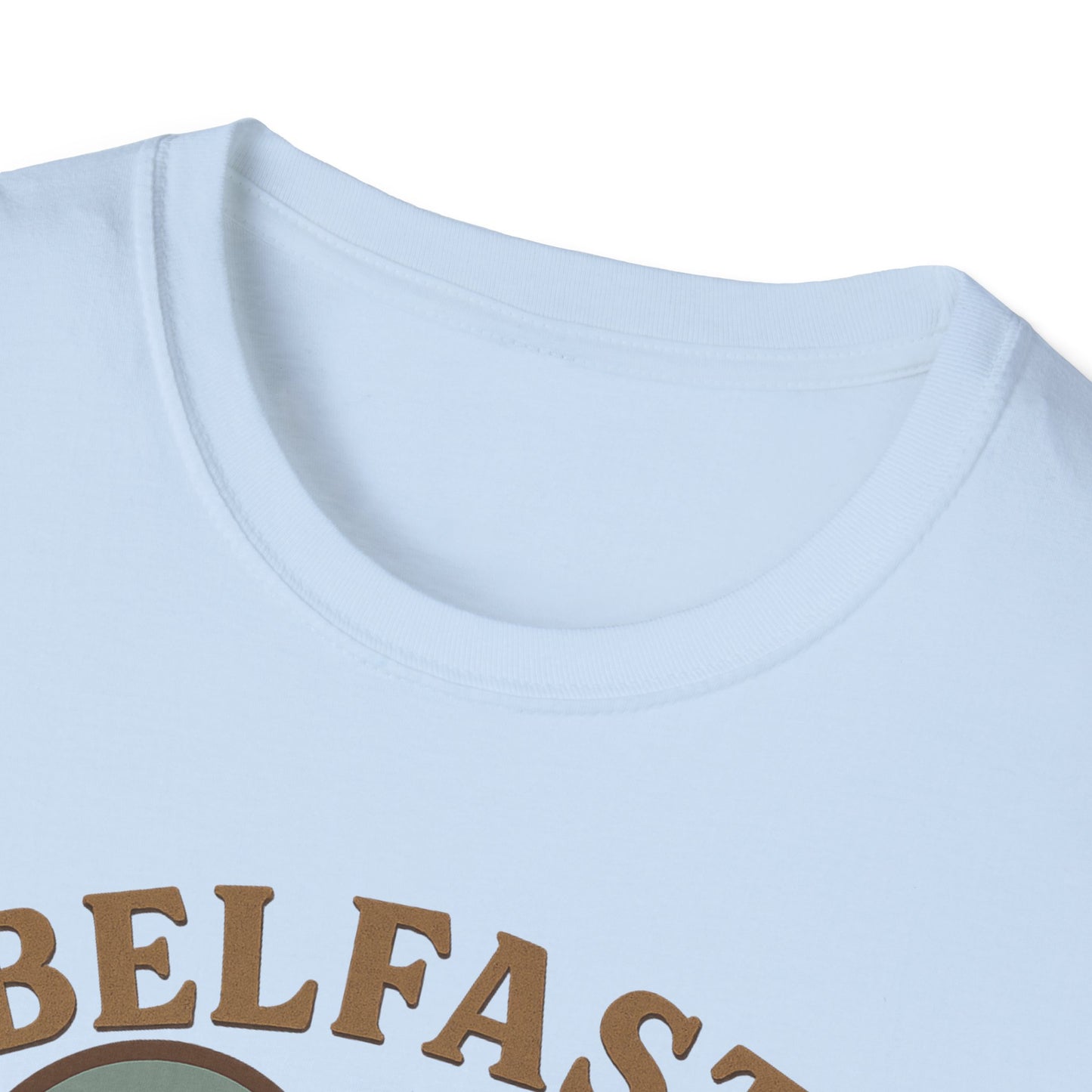 Fall in Love with Belfast: Unisex Soft T-shirt of Northern Ireland Charm!