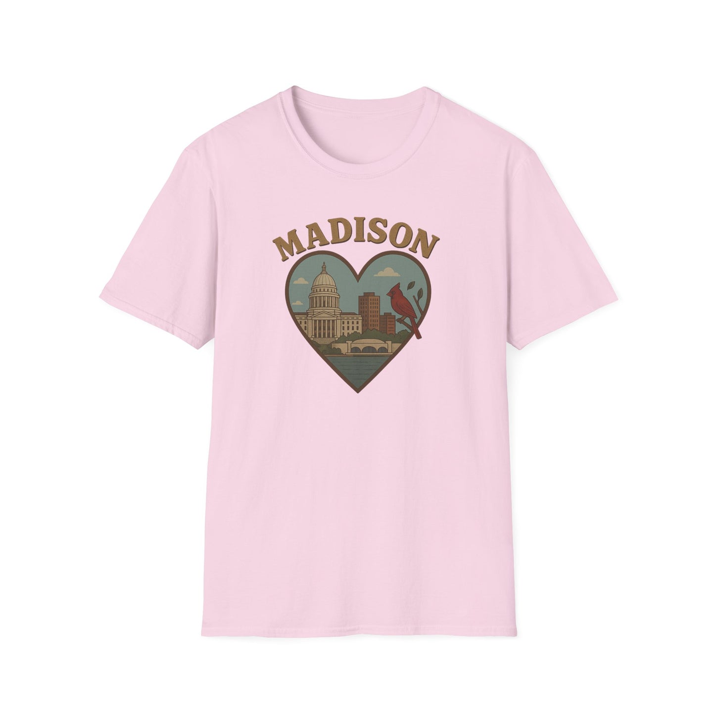 Fall in Love with Madison's Irreverent Heart and Cardinal T-Shirt