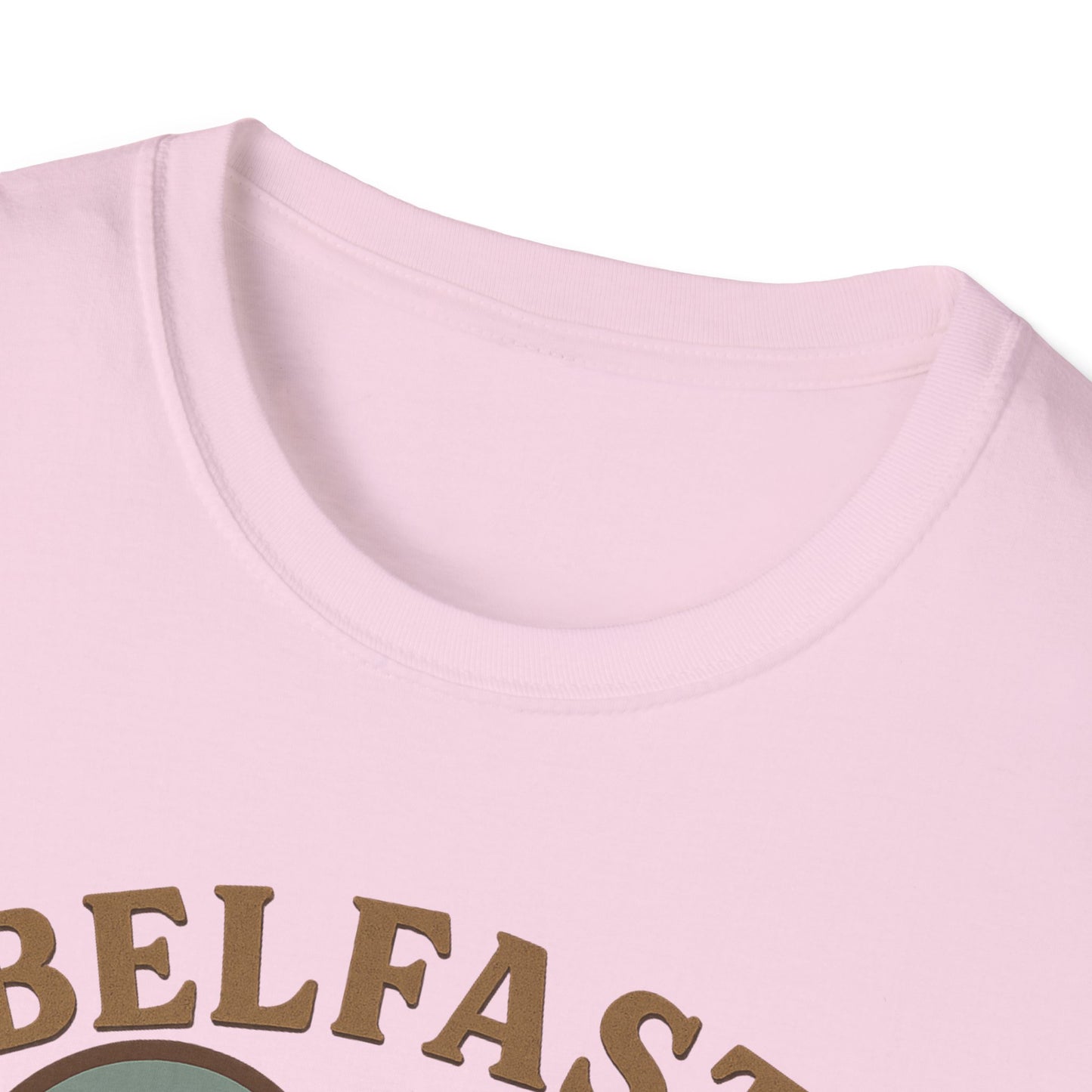 Fall in Love with Belfast: Unisex Soft T-shirt of Northern Ireland Charm!