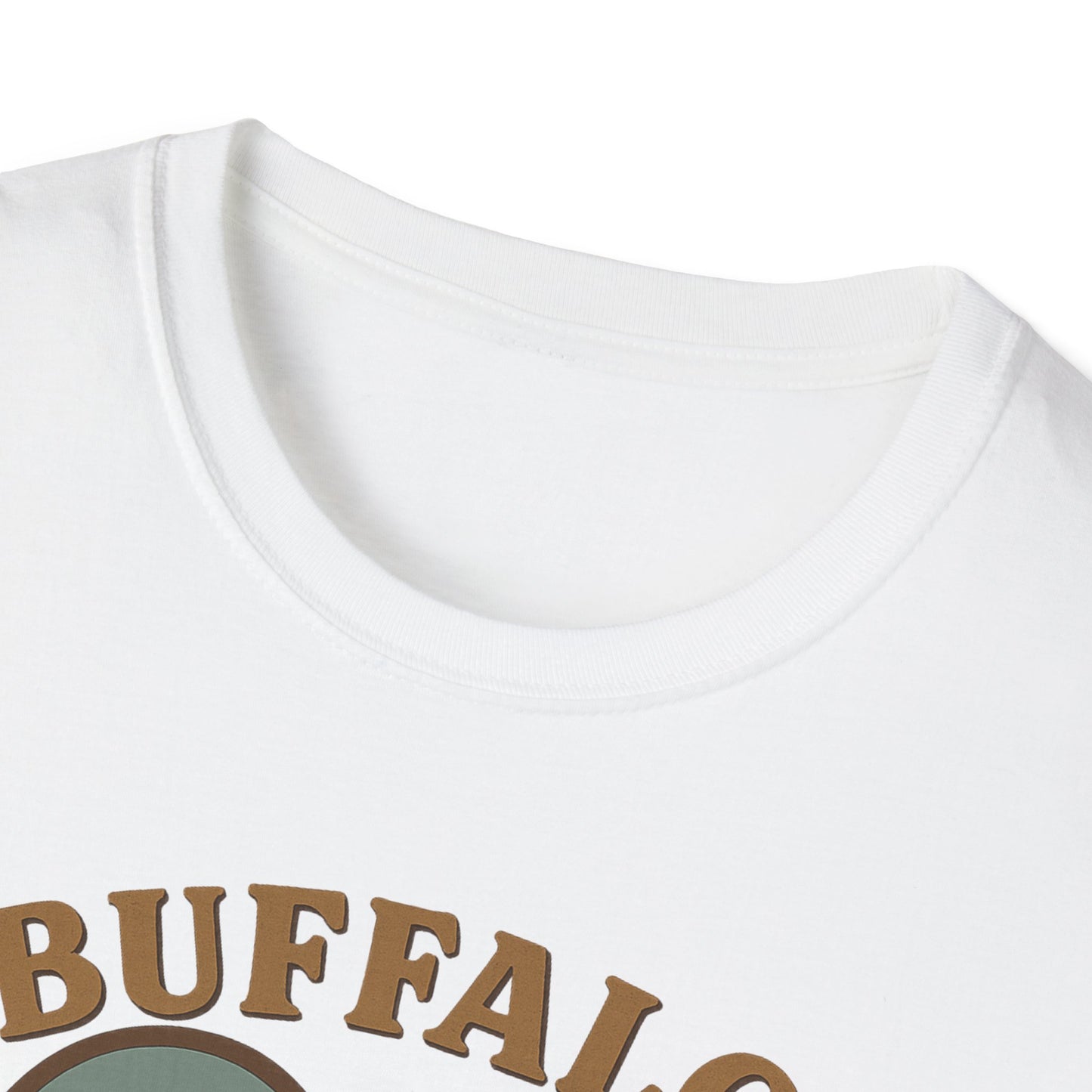 Buffalo Lovers Unite: Embrace City Skyline & Roaming Bison on a Soft Unisex Tee