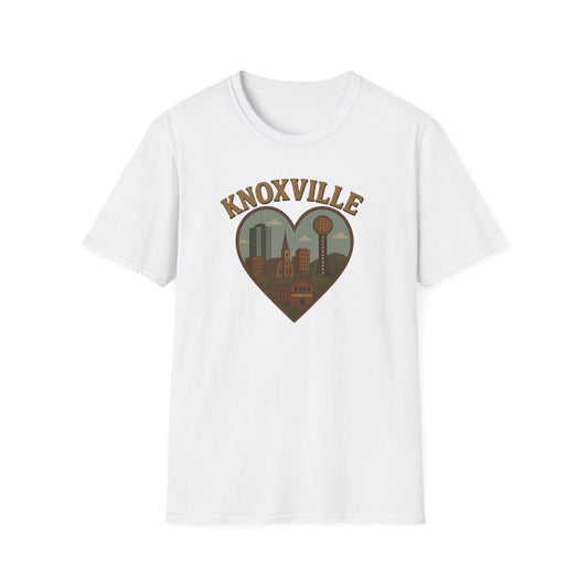 Fall in Love with Knoxville's Iconic Skyline on a Tee - Unisex, Soft, and Perfect for Any Adventure!