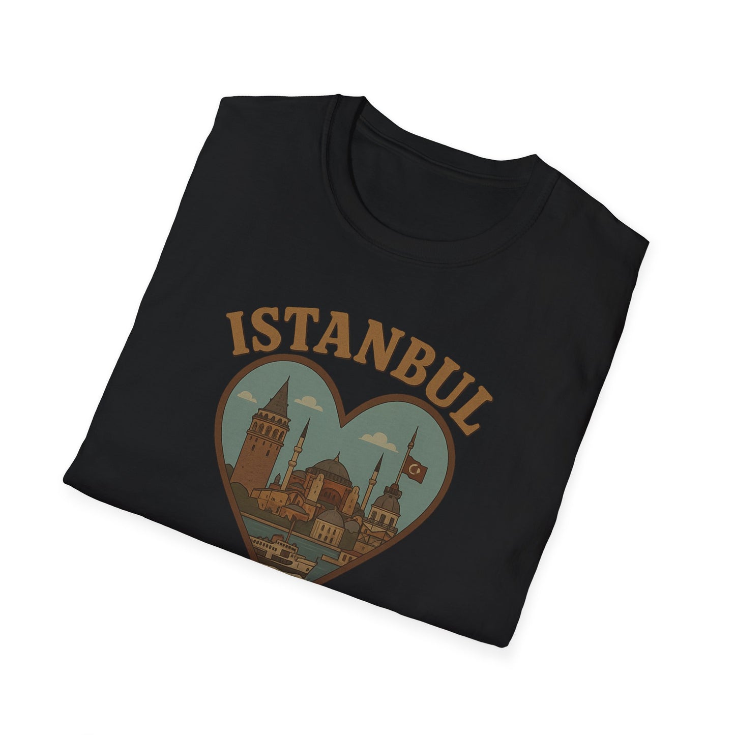 Embrace Istanbul Magic with Our Heartfelt Unisex Graphic Tee