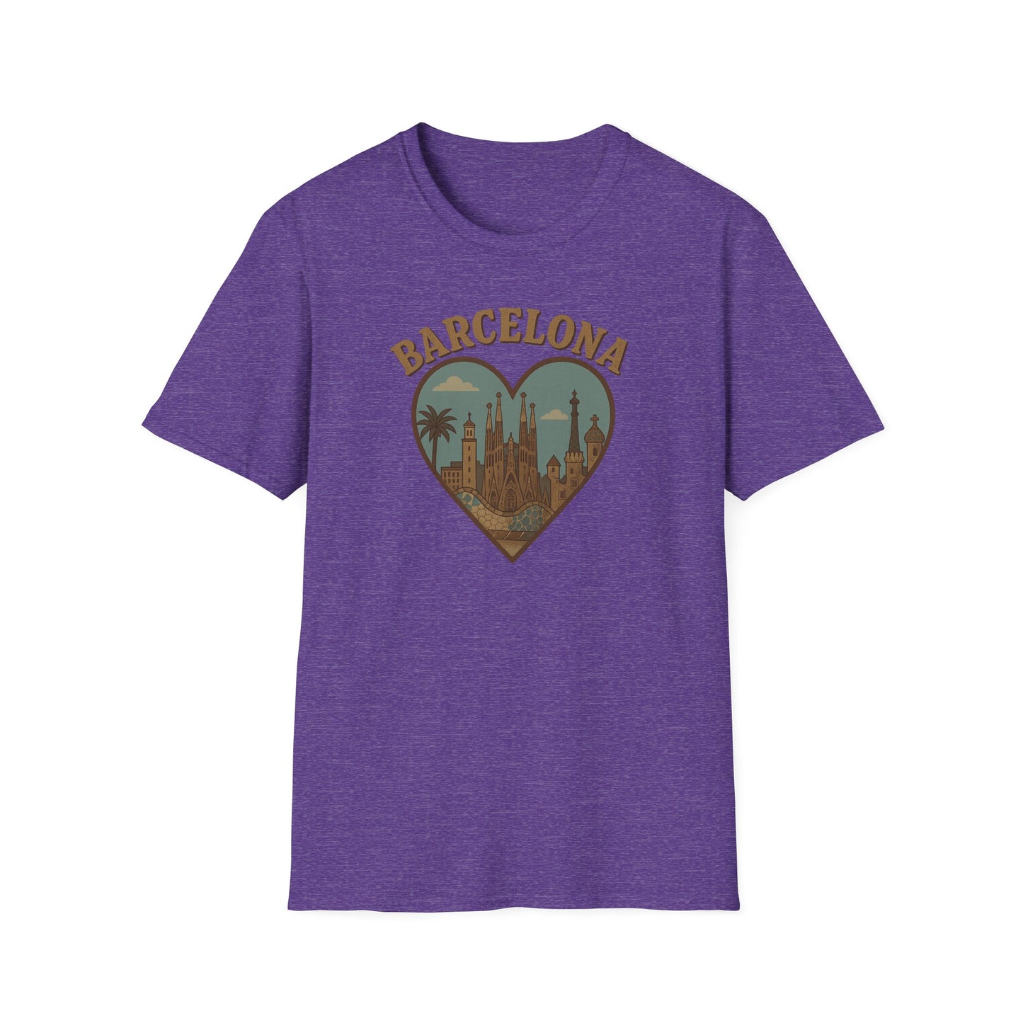 Embrace Barcelona's Cathedral Dreamscape in this Unisex Soft Gildan Tee