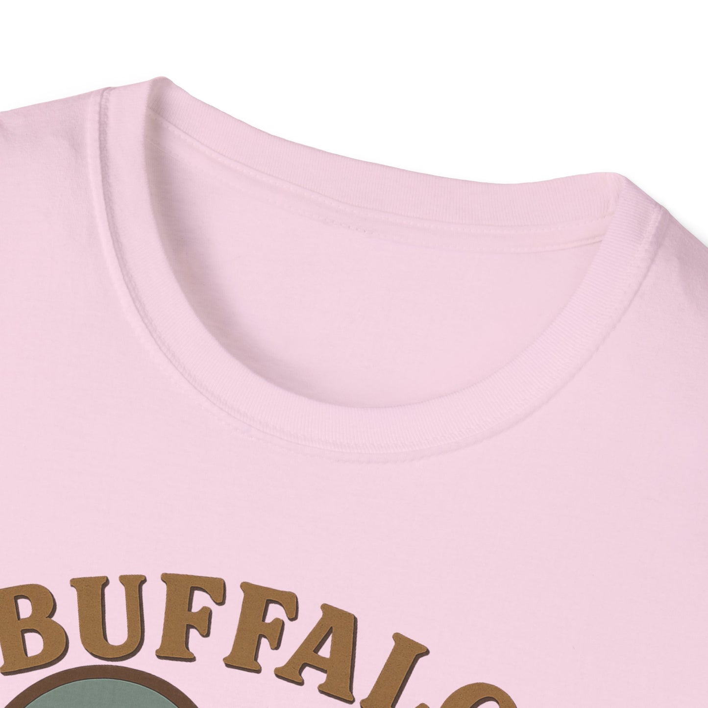 Buffalo Lovers Unite: Embrace City Skyline & Roaming Bison on a Soft Unisex Tee