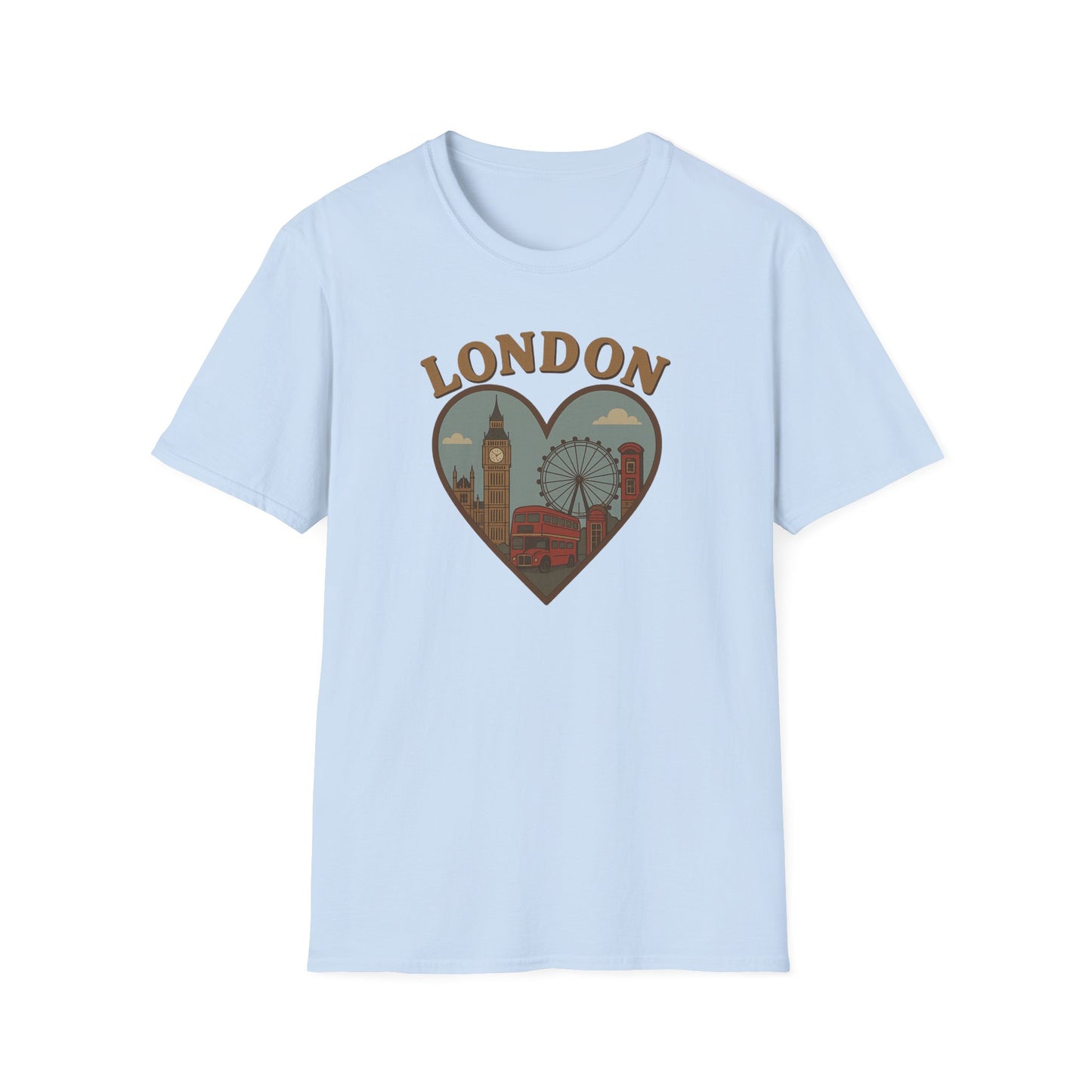 Celebrate Your Love for London with This Quirky Gildan 64000 Soft T-Shirt