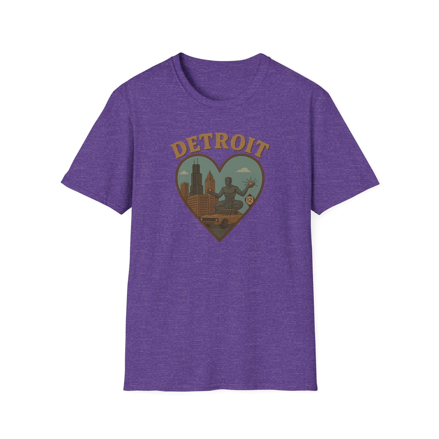 Embrace the Spirit of Detroit in Heart-Shaped Comfort, Limited Edition Tee