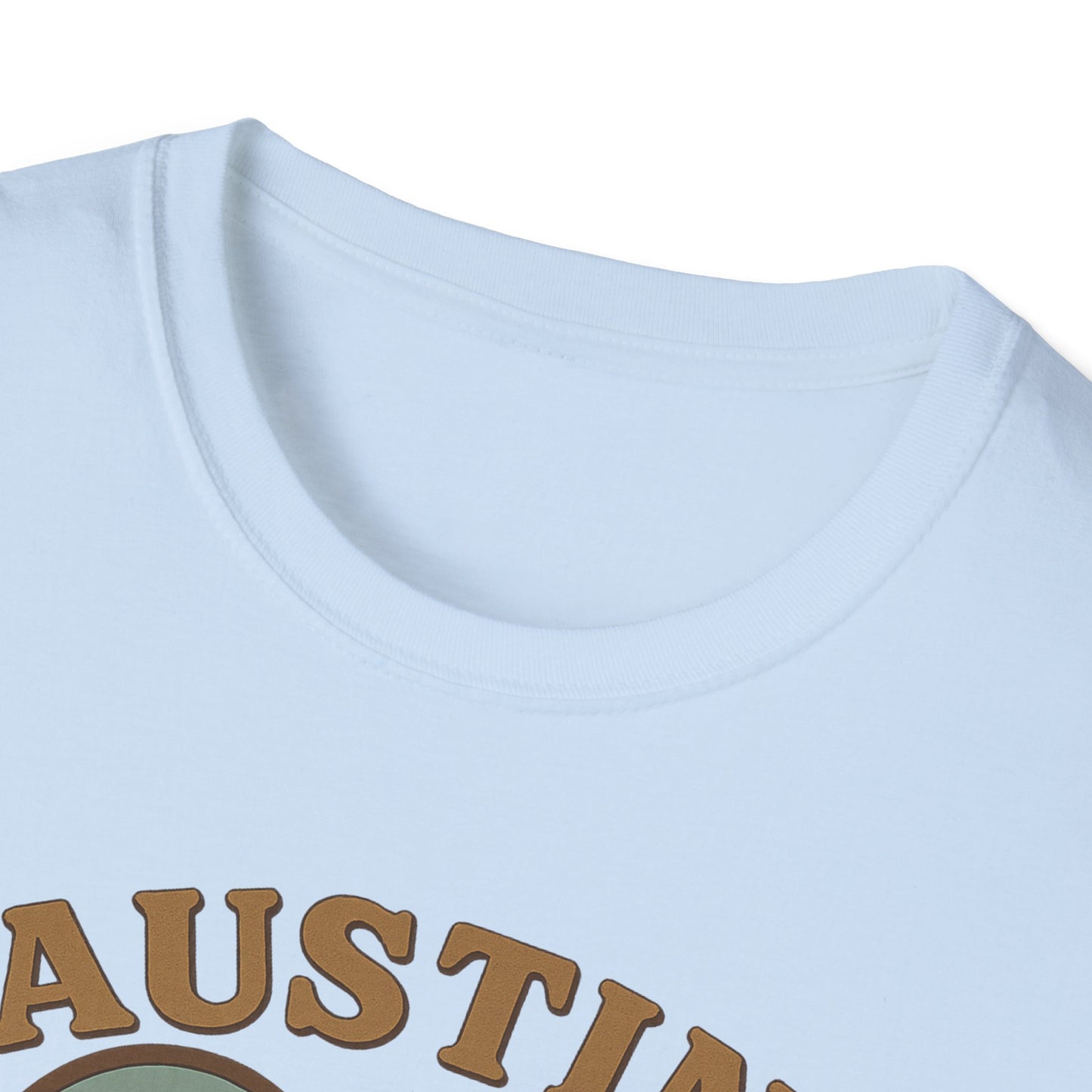 Fall in Love with Austin's Heartbeat: Unisex Gildan T-Shirt That's Batty for Texas Style!