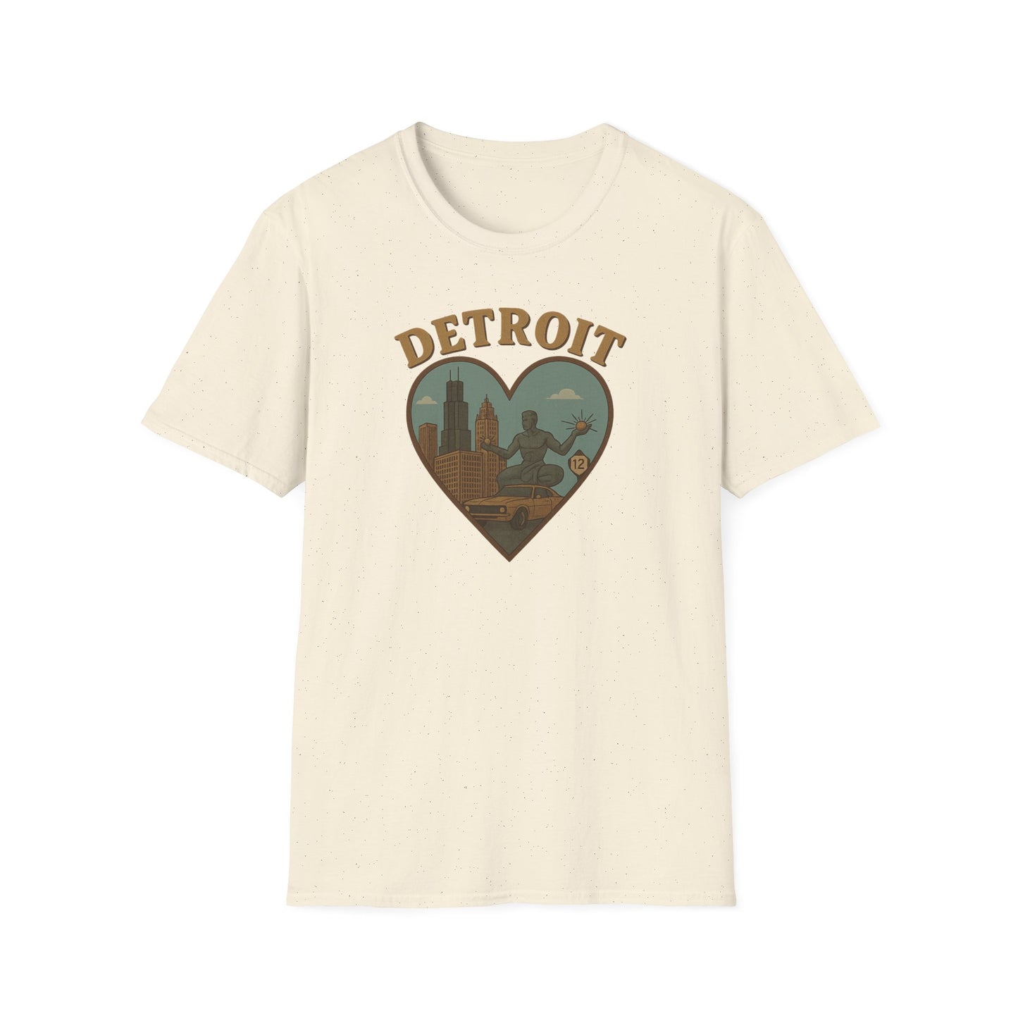 Embrace the Spirit of Detroit in Heart-Shaped Comfort, Limited Edition Tee