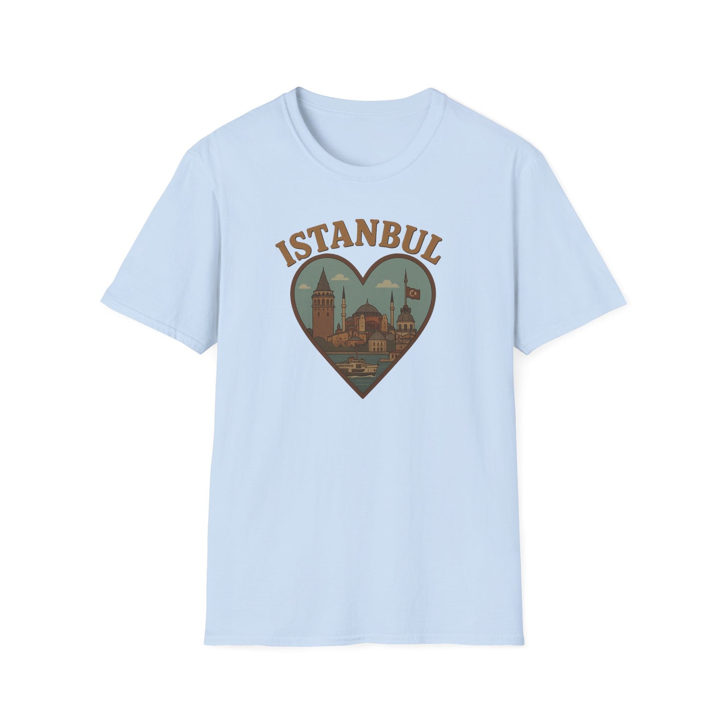 Embrace Istanbul Magic with Our Heartfelt Unisex Graphic Tee