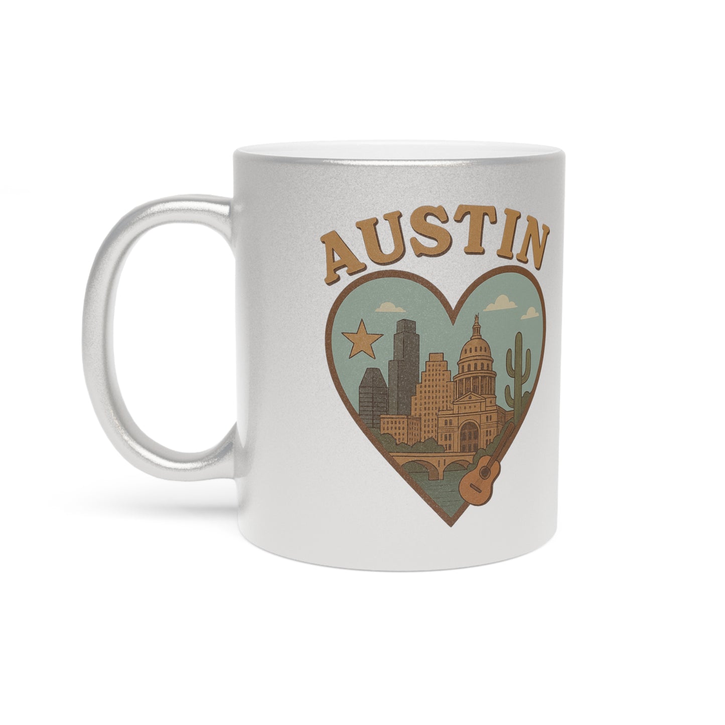 Sip Style with the Austin Metallic Mug in Shimmering Silver and Gold
