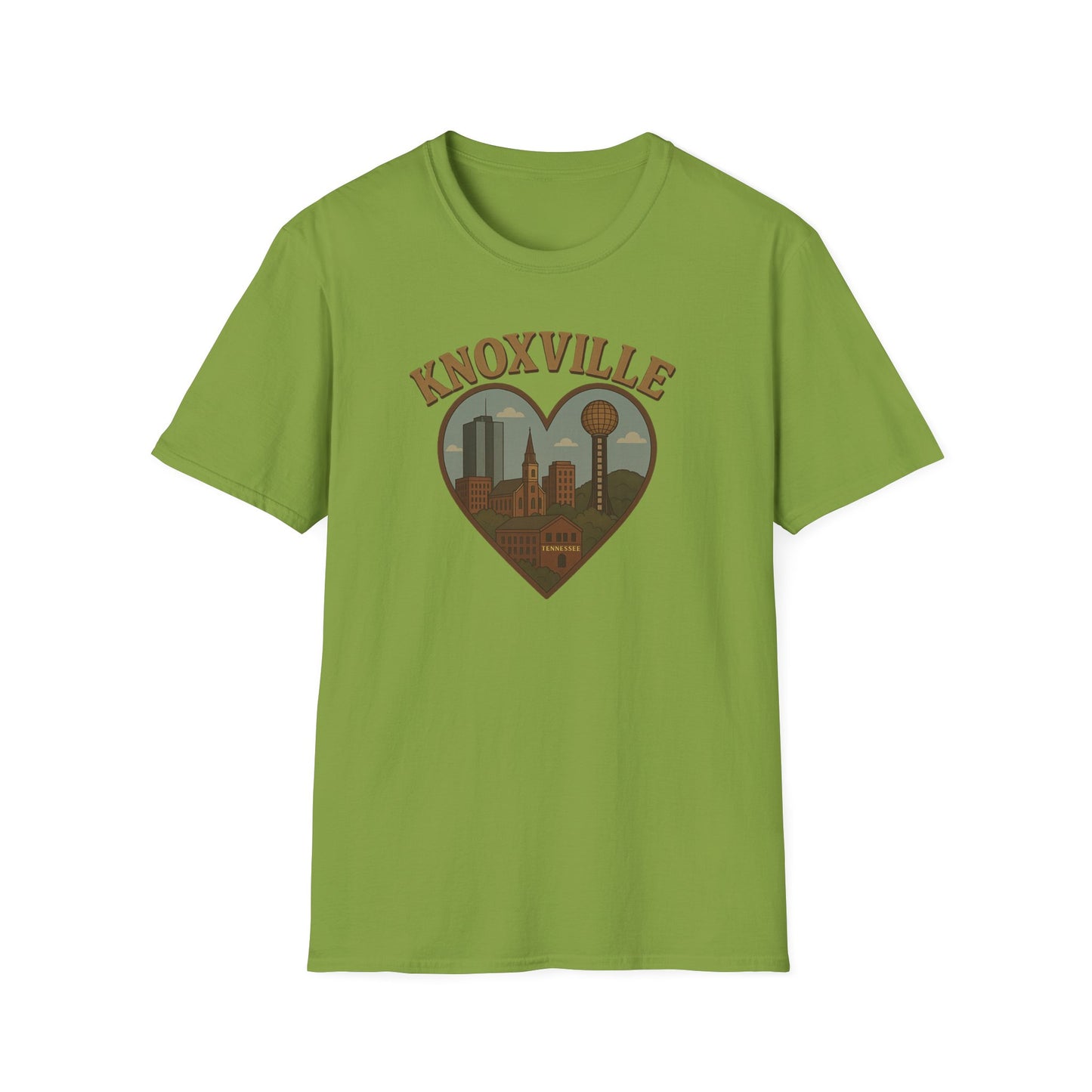 Fall in Love with Knoxville's Iconic Skyline on a Tee - Unisex, Soft, and Perfect for Any Adventure!