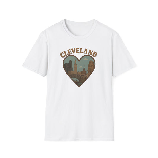 Cleveland Love Affair Shirt - Unisex Skyline Tee for Bold City Enthusiasts