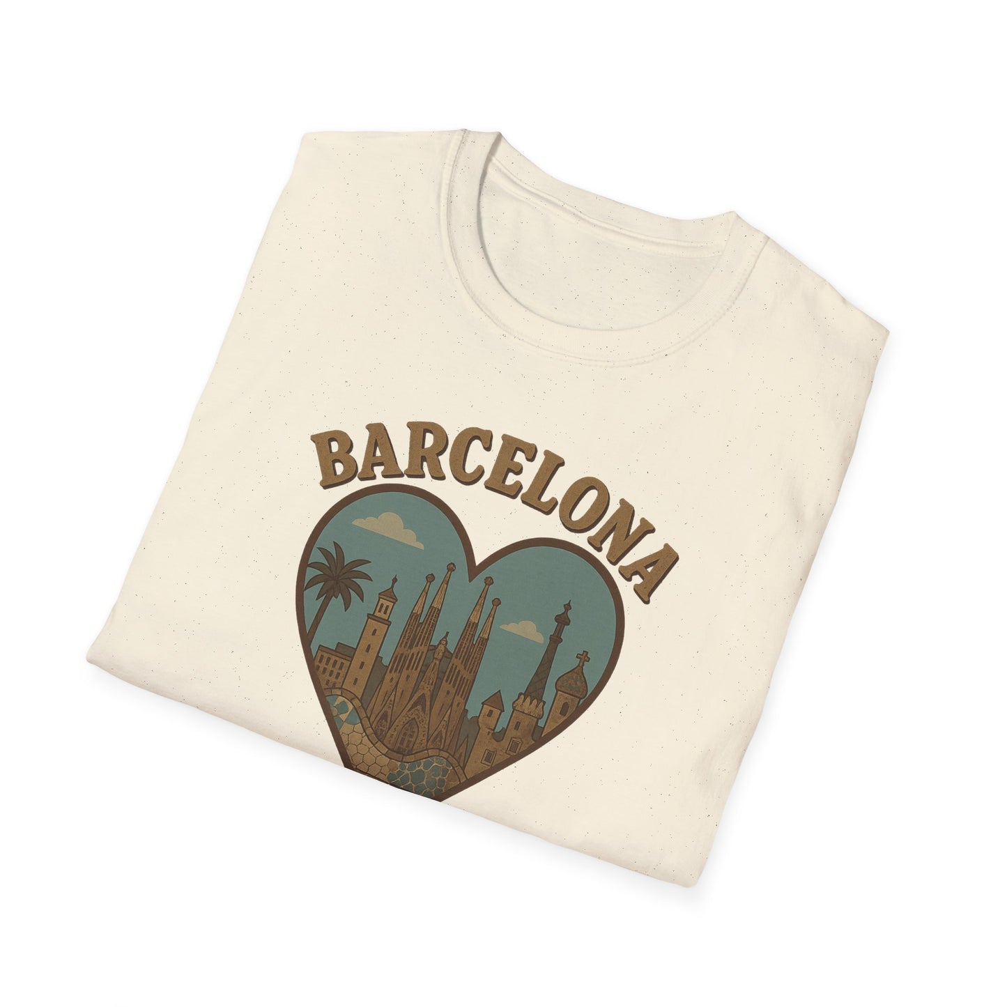 Embrace Barcelona's Cathedral Dreamscape in this Unisex Soft Gildan Tee