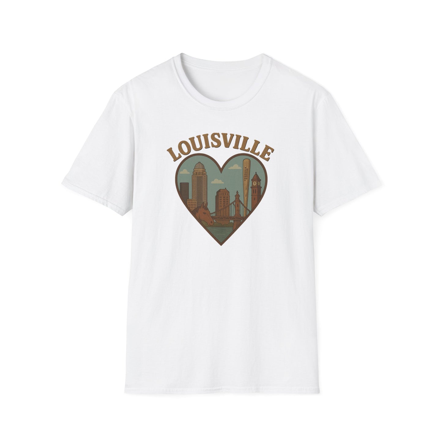 Unisex Louisville Skyline Shirt: Love, Horses & Bourbon!